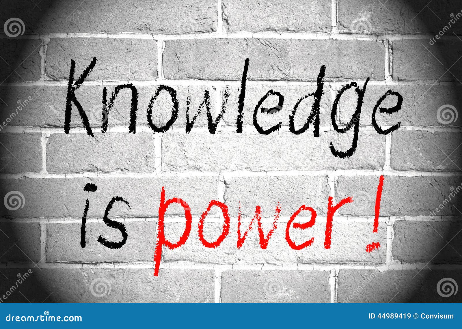 knowledge is power monochrome