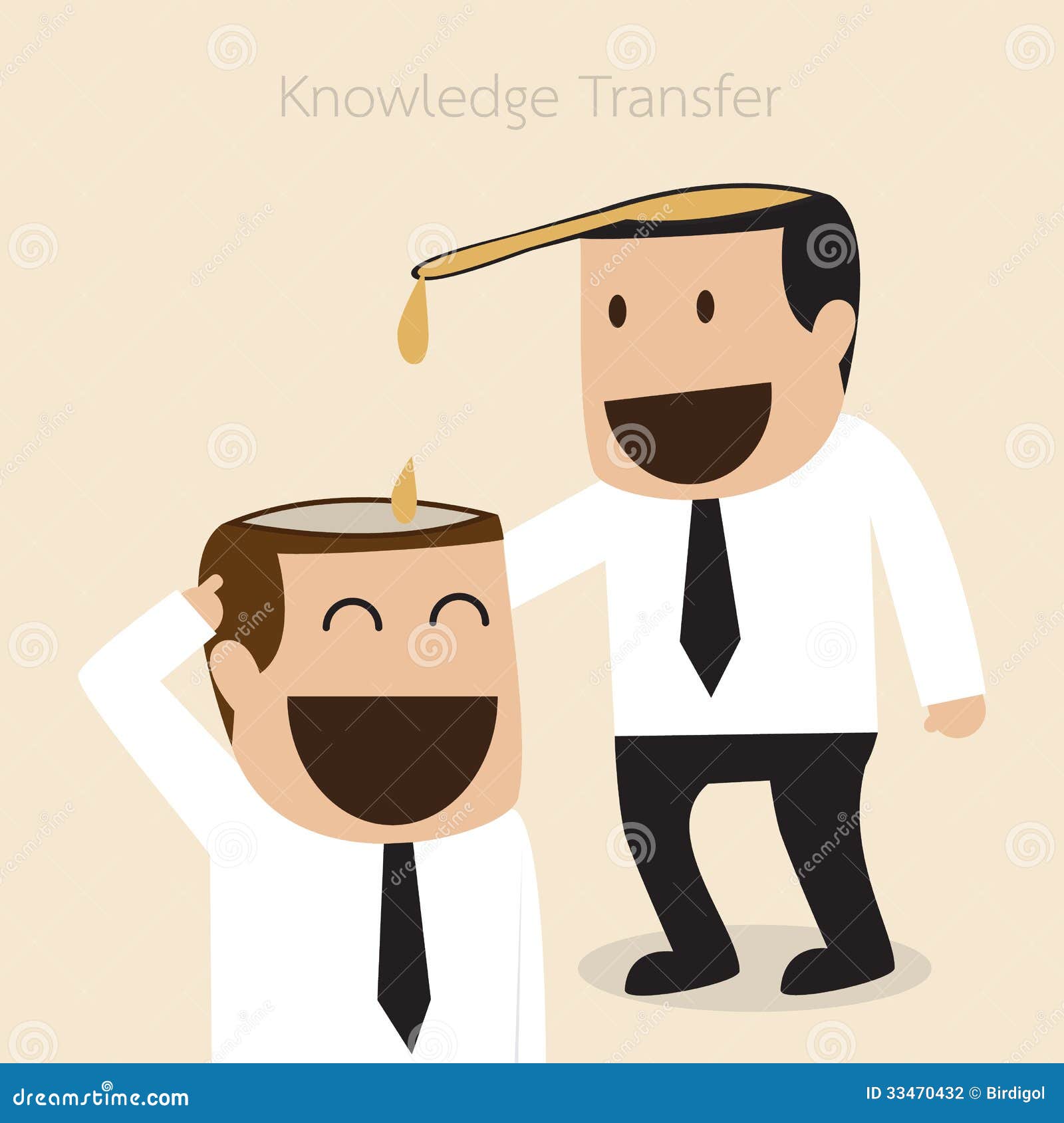 Knowledge transfer stock vector. Illustration of partner - 33470432