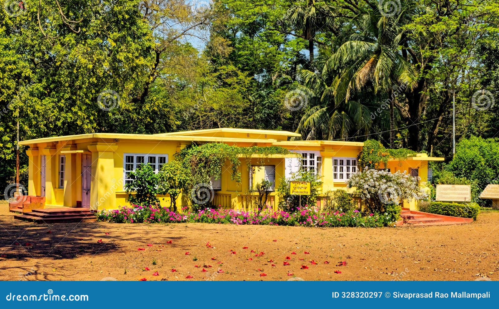 uttarayan complex is a famous tourist attraction located in shantiniketan, west bengal, india.
