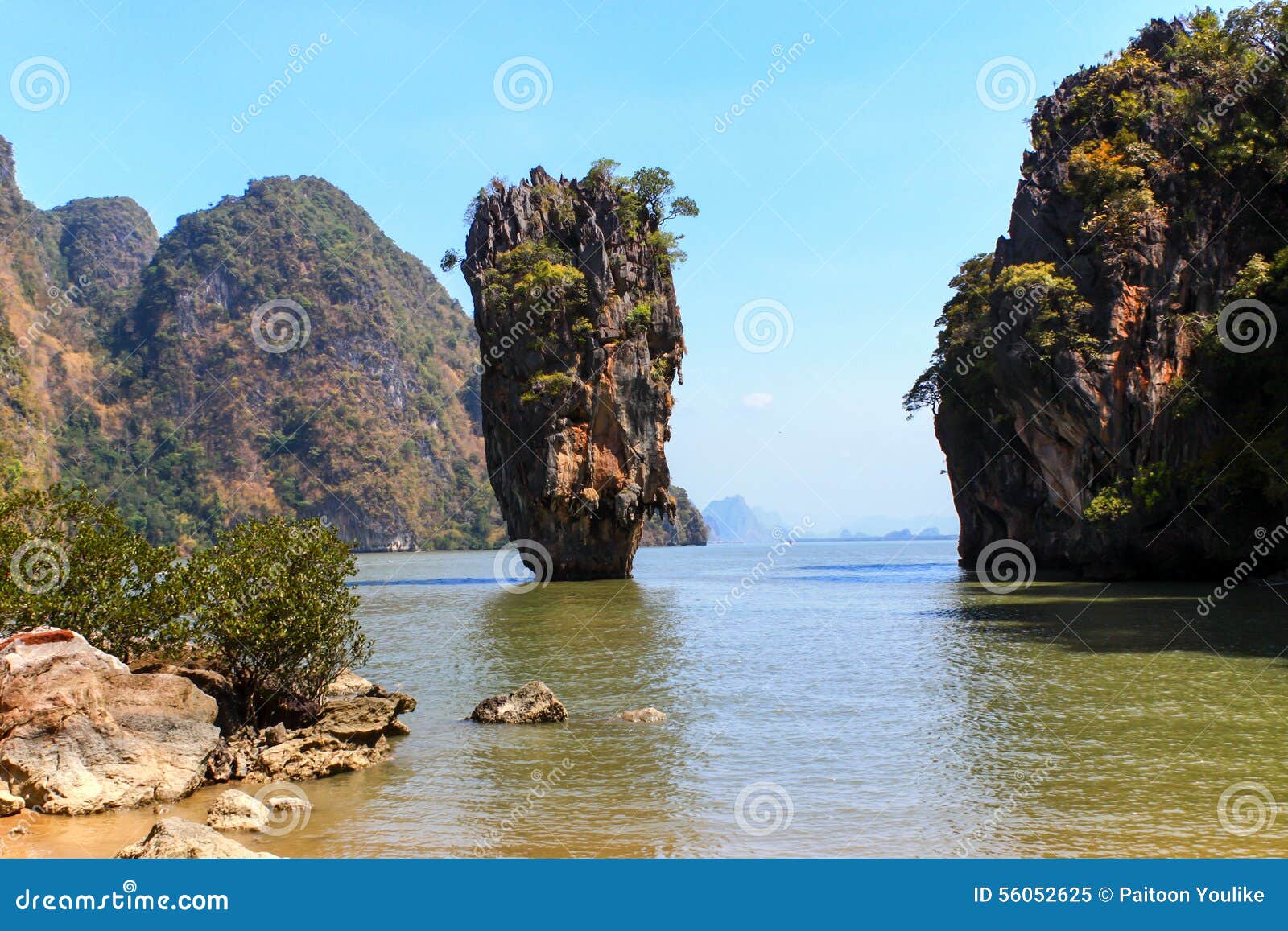 Ko Tapu or James Bond Island Stock Image - Image of view, scenics: 56052625