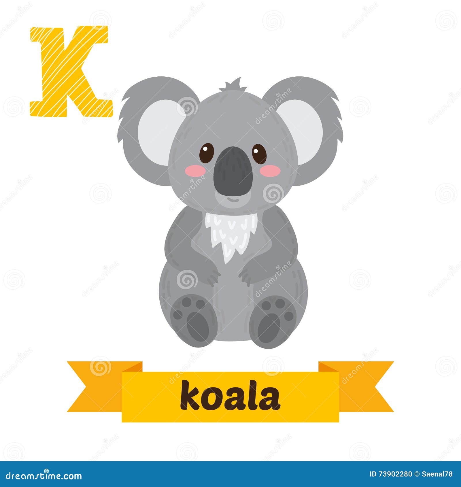 Koala. K Letter. Cute Children Animal Alphabet in Stock Illustration -  Illustration of character, australian: 73902280