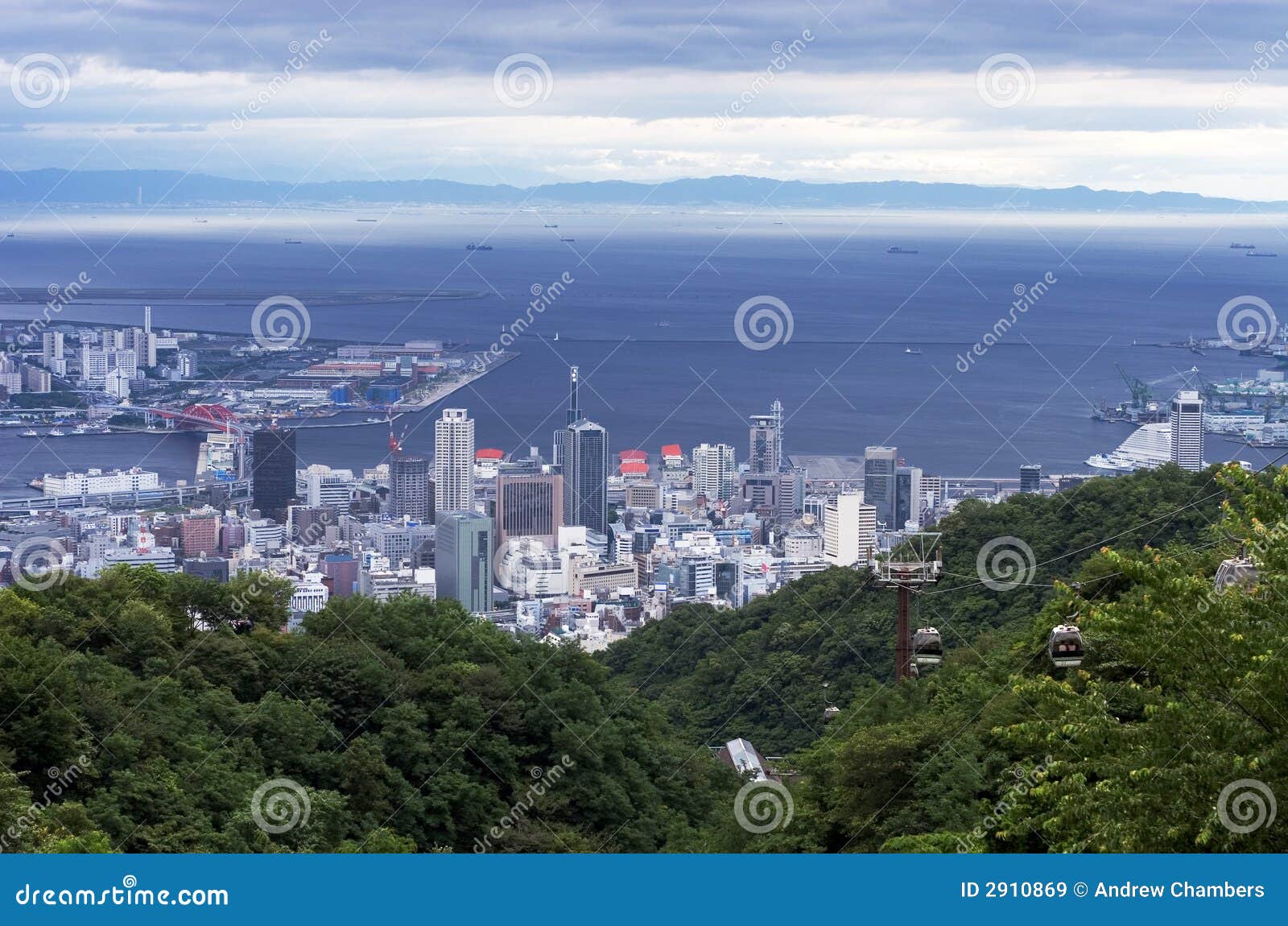 λόφοι Ιαπωνία πόλεων kobe