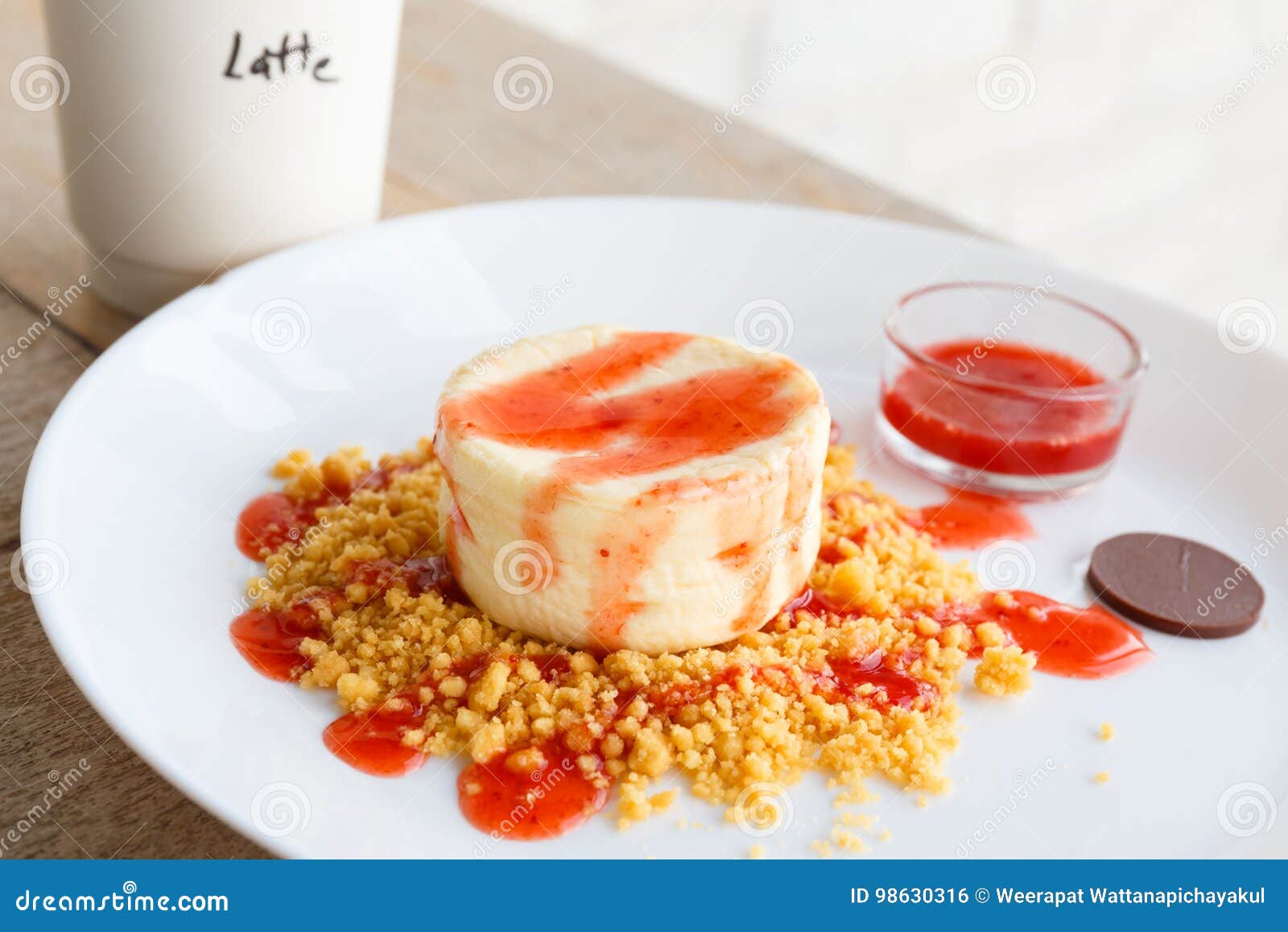 Kobe Cheese Cake photo stock. Image du cheesecake, café 98630316