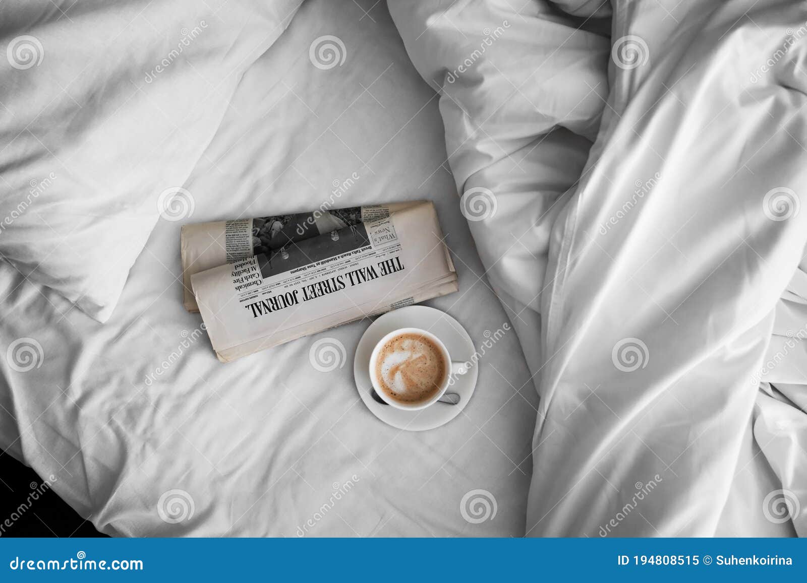 bagageruimte omdraaien haalbaar Koffie in Bed Op Een Sneeuwwit Bed. Ontbijt Op Topniveau in Juni 2020 in  Het Hotel New York Stock Afbeelding - Image of ontbijt, hotel: 194808515