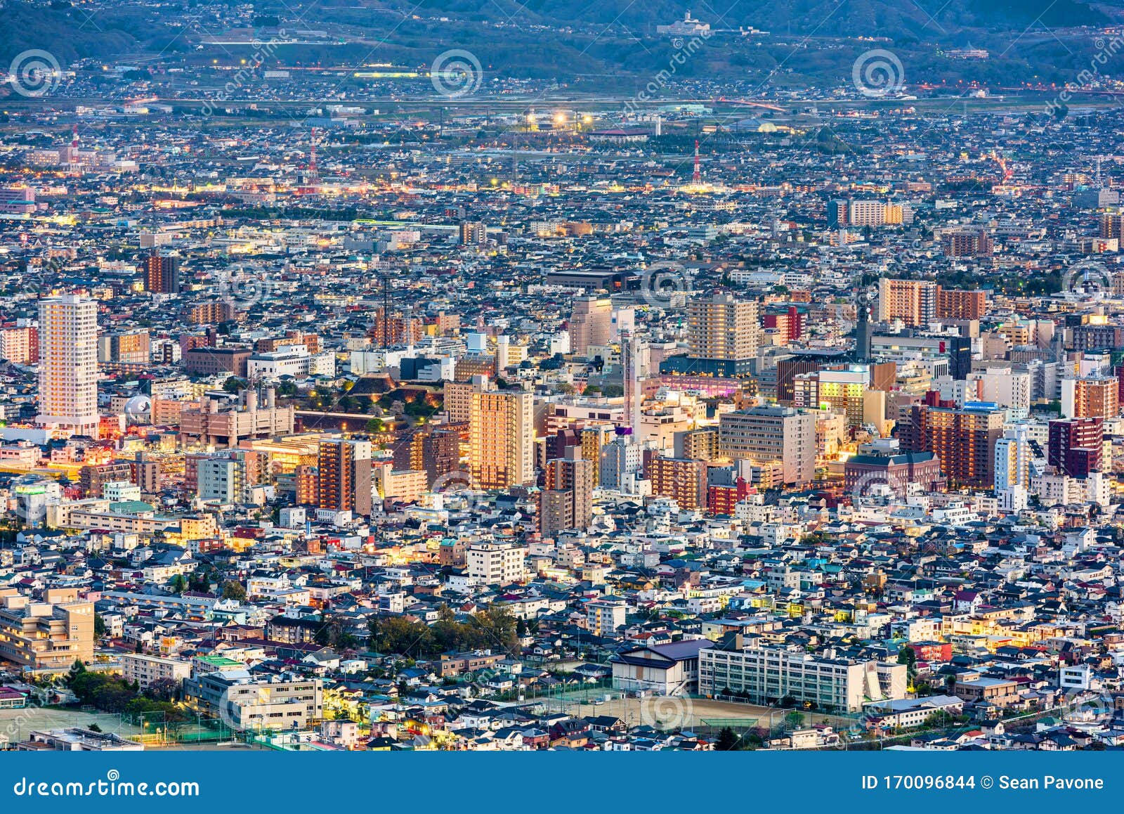 Kofu Yamanashi Japan Downtown Cityscape Stock Photo Image Of City