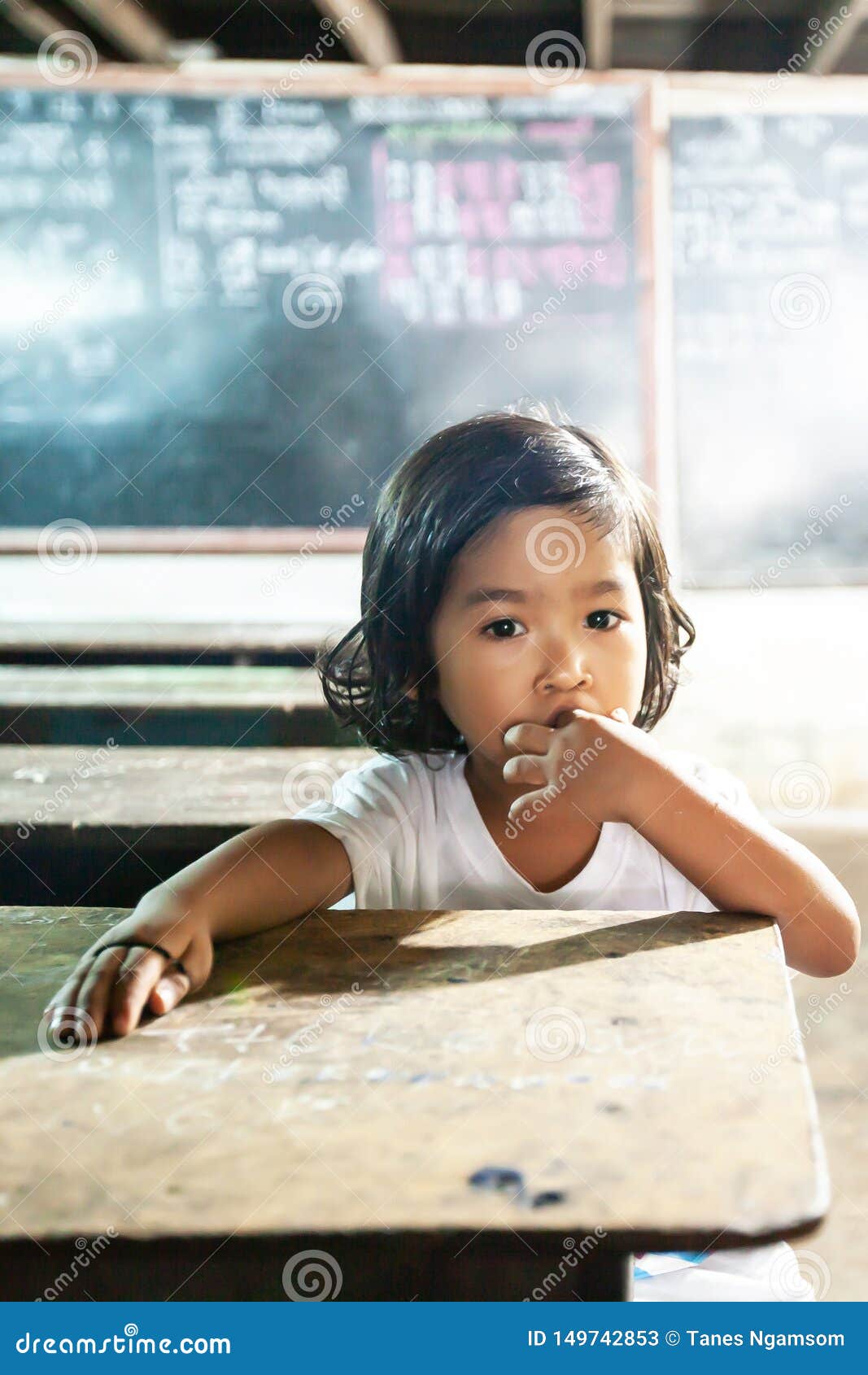 Khmer Cambodia Little Girl Back Room