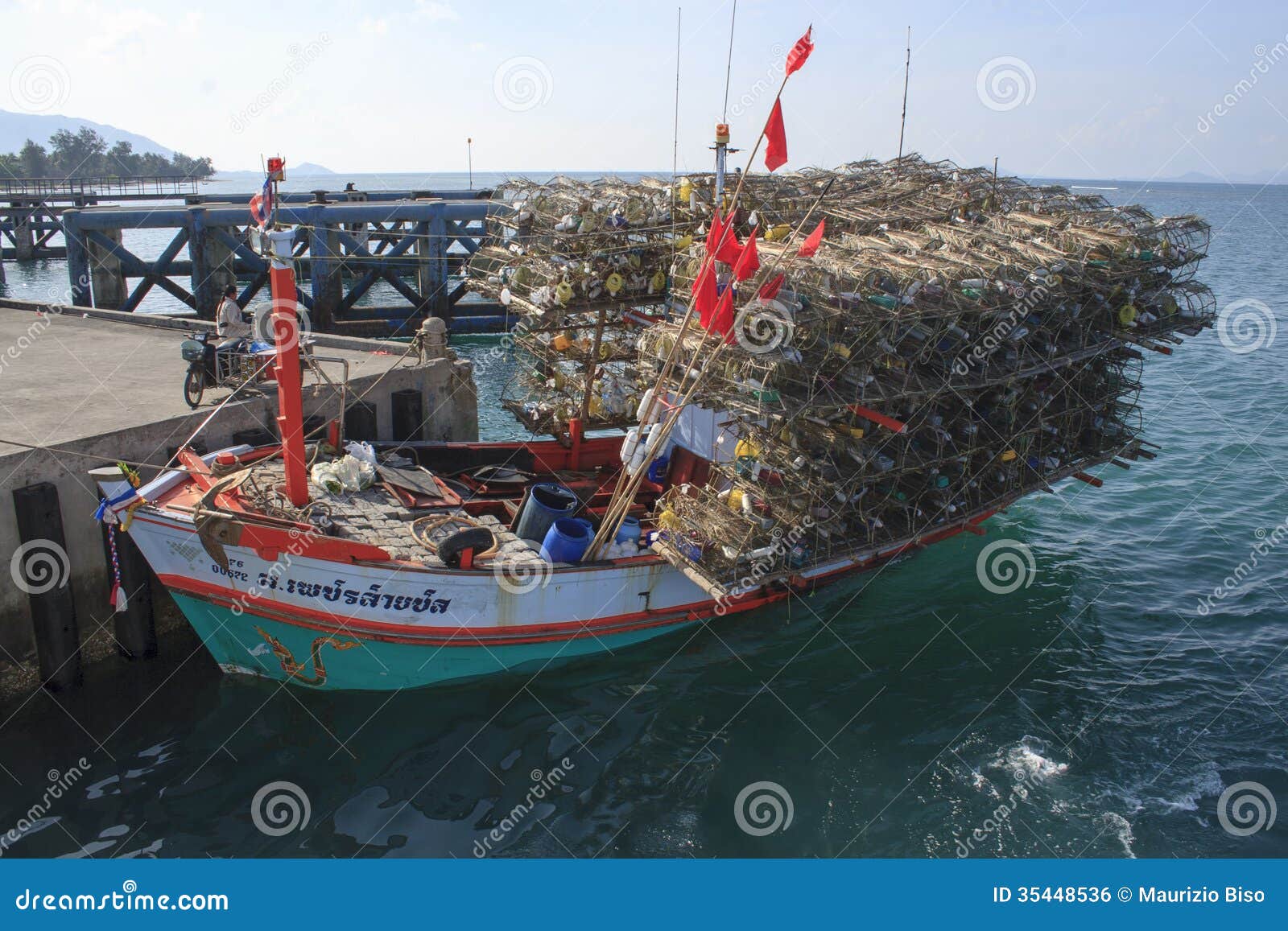 Koh Phangan, Thailand Lobsters Fishing Boat Editorial Photo - Image 