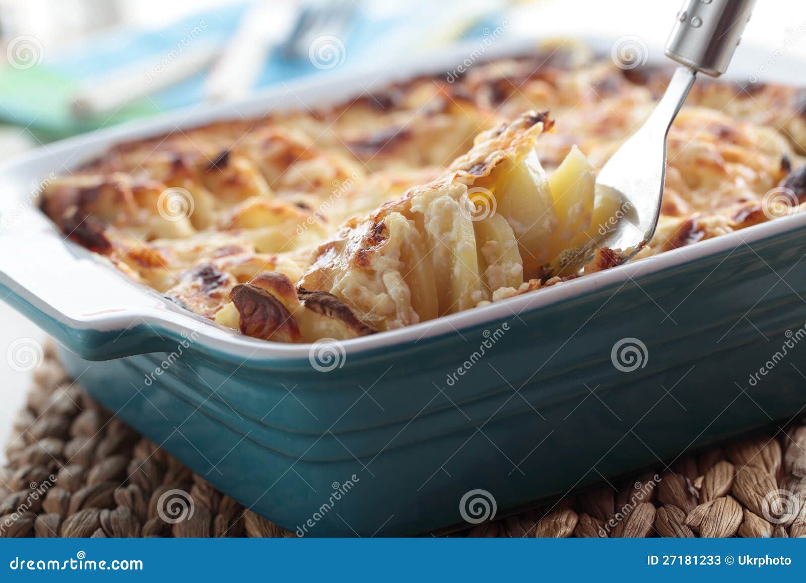 Kohlrabi and potato gratin stock image. Image of meatless 27181233