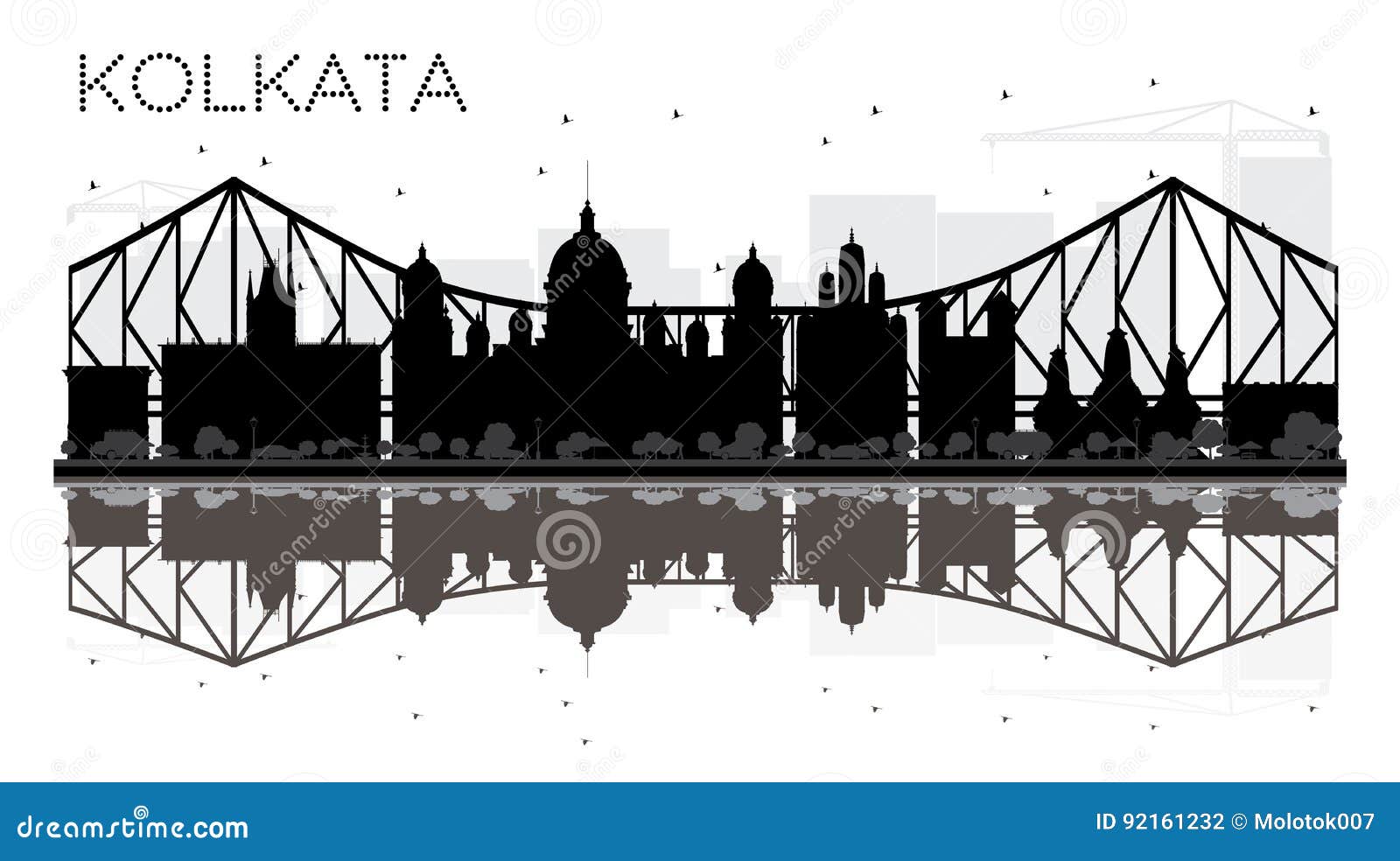 KOLKATA (Calcutta) city vector hand drawing panoramic sketch illustration -  Vectorjunky - Free Vectors, Icons, Logos and More