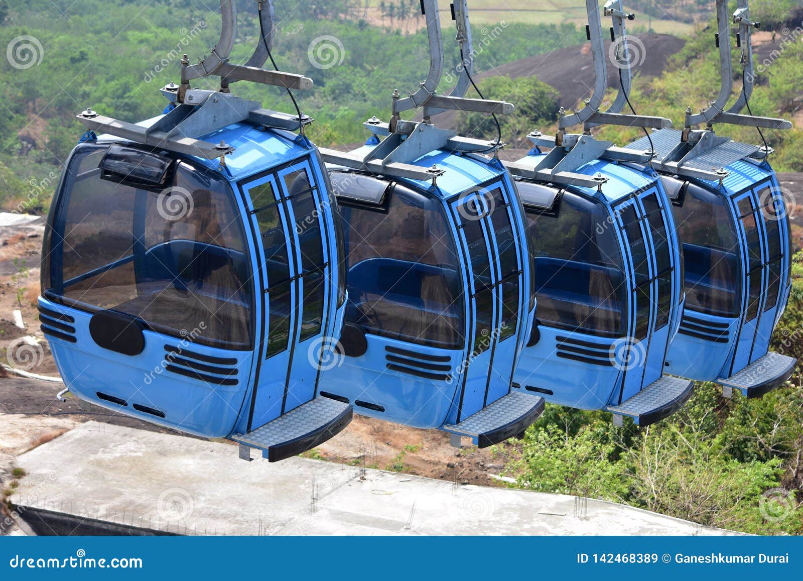 Cable Car Ride in Jatayu Earth Center Stock Image Image of four, epic