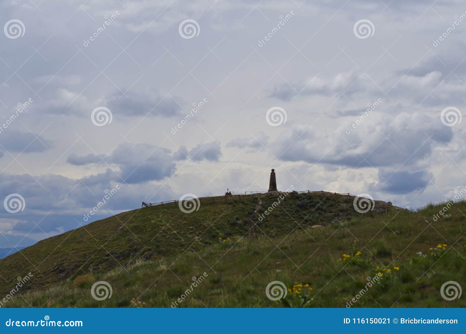 the kolob statue on top of ensign peak
