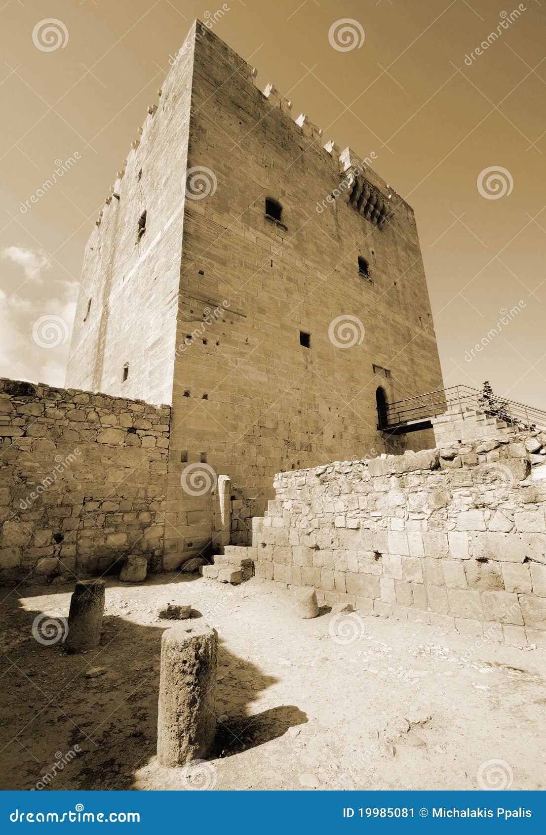 Kolossi Castle, Cyprus stock image. Image of heritage 19985081