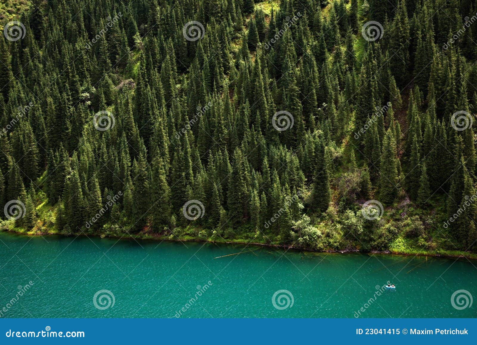 Kolsay Lake in Tien-Shan Mountain, Kazakhstan Stock Image - Image of ...