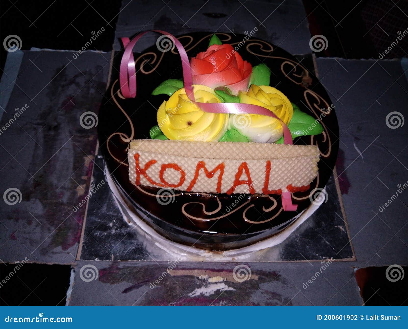 Komal Name Birthday Cake Image Stock Photo Image Of Cake Name