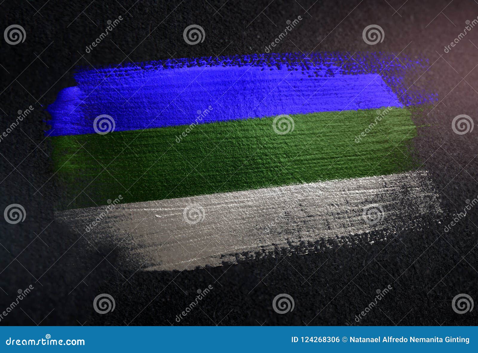 Красивый флаг Республики Коми