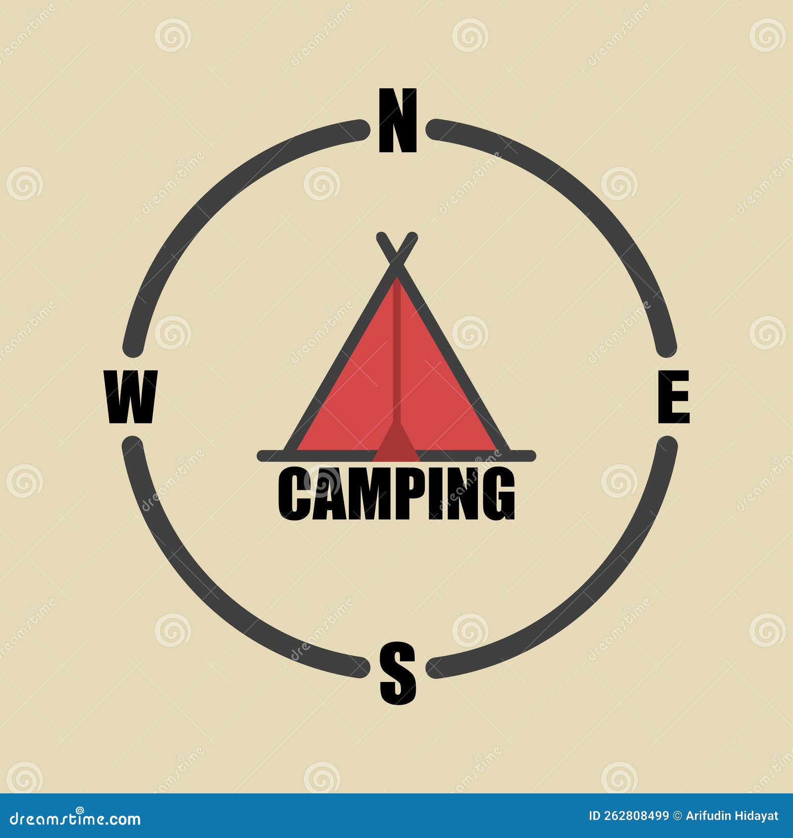 Logo Vector Gathering of Campers Stock Vector - Illustration of campers ...