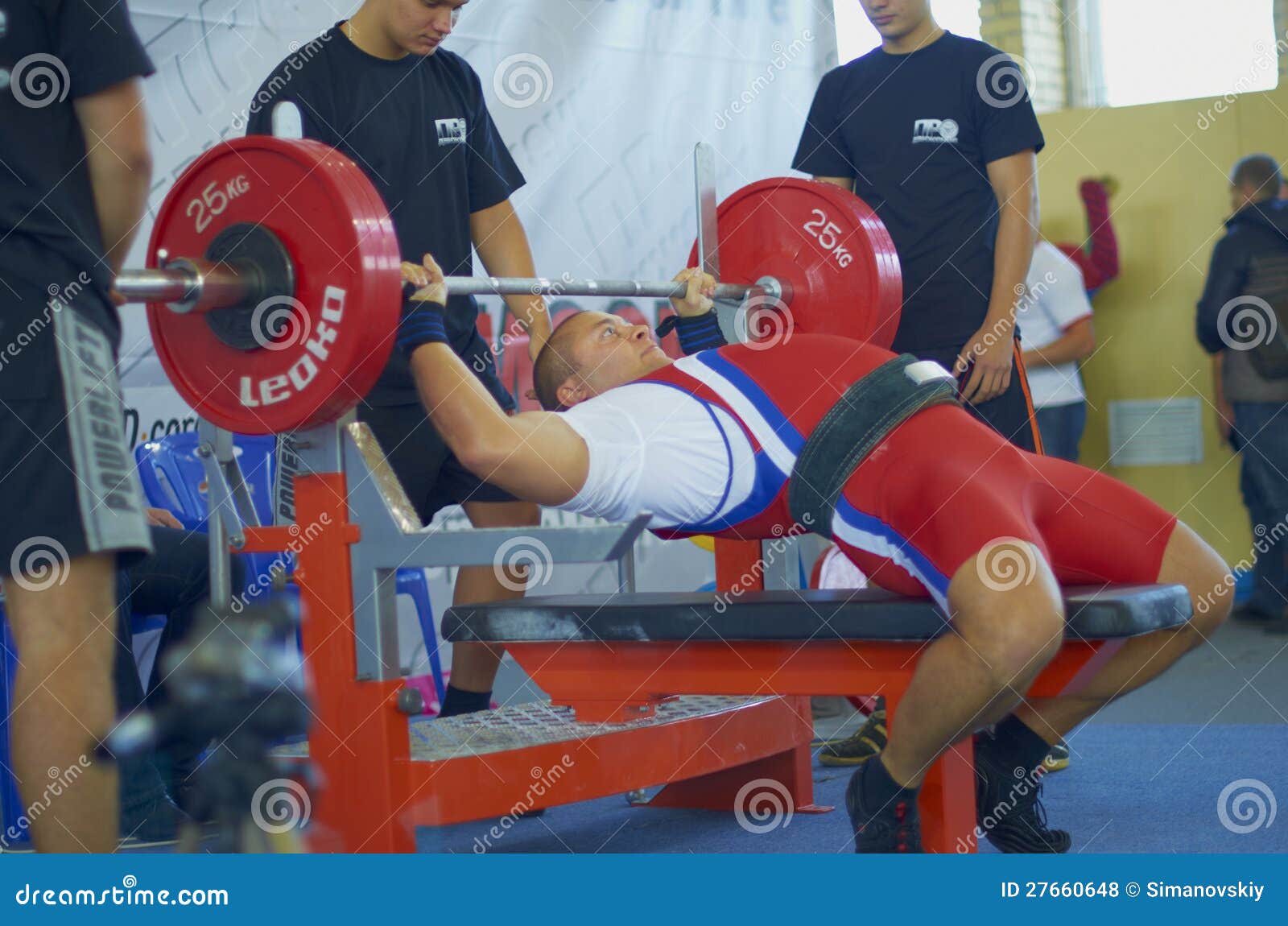 Konkurrenzen Auf Dem Powerlifting Redaktionelles Stockfoto Bild von