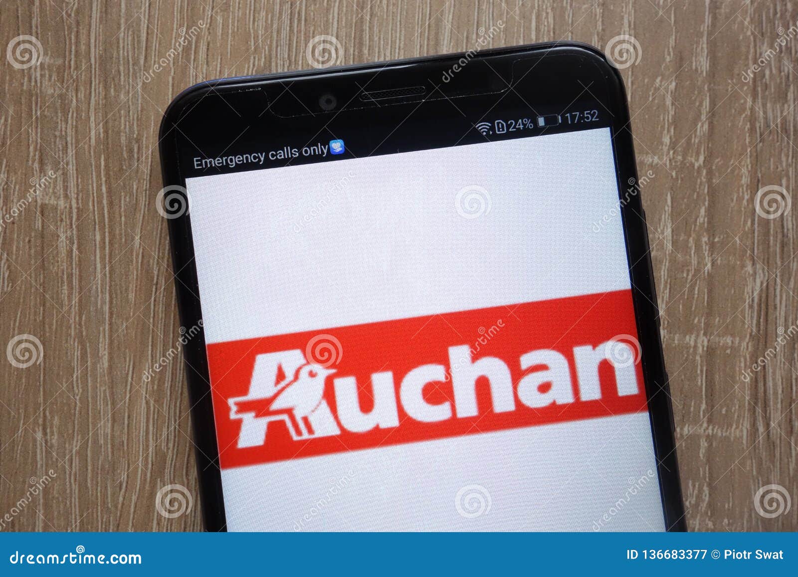 Auchan Logo Displayed on a Modern Smartphone Editorial Photography ...