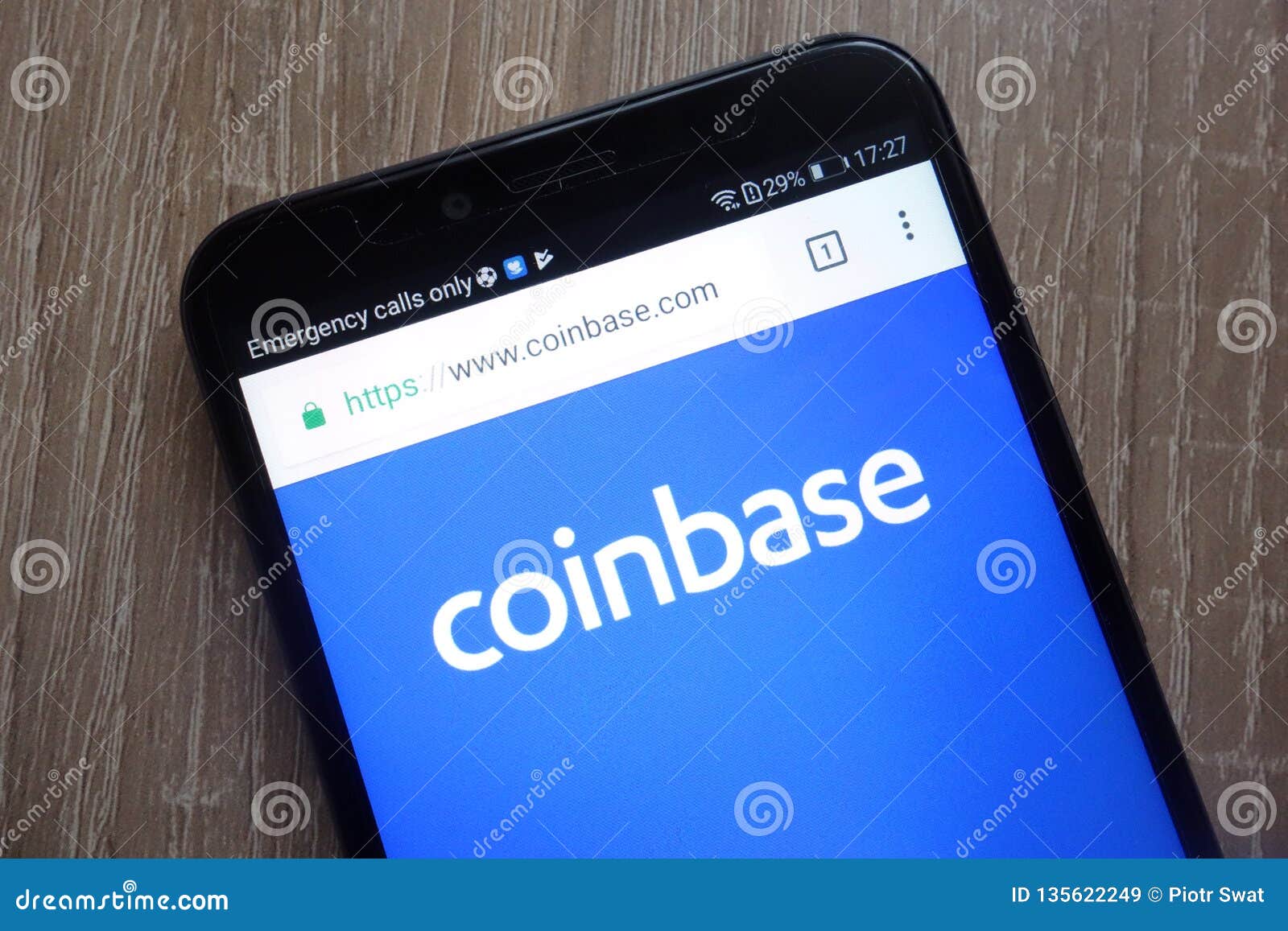 Coinbase Fintech Company Website Displayed On A Modern ...