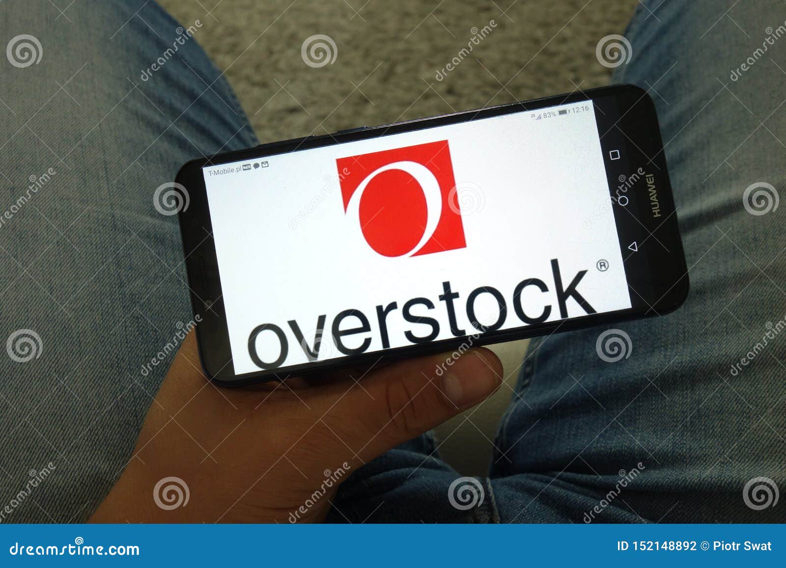 konskie poland  june 29 2019 overstock inc logo on