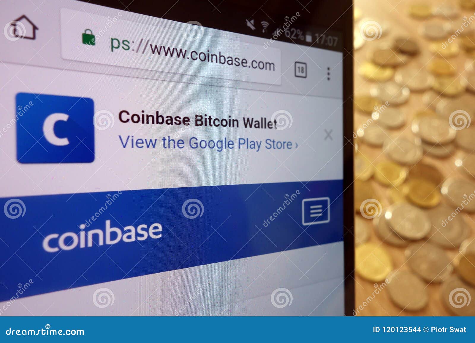 Coinbase Cryptocurrency Exchange Website Displayed On ...