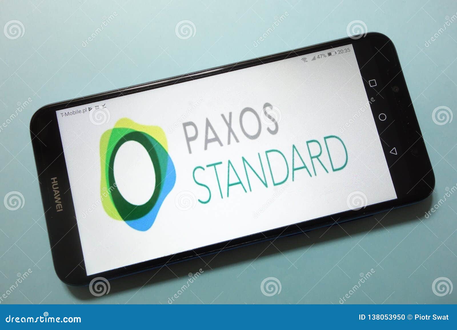 Paxos Standard PAX Cryptocurrency Logo Displayed On ...