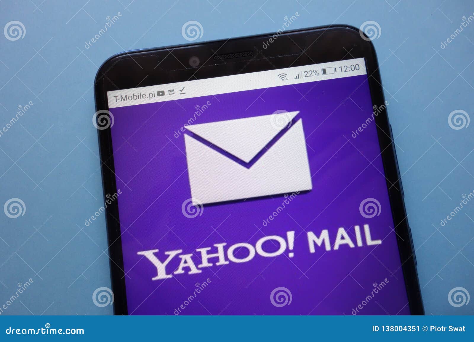 Yahoo Mail Logo Displayed On Smartphone Editorial Photo Image