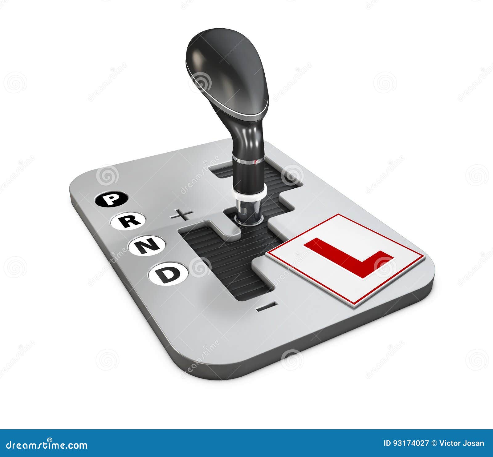 Konzept Des Entwurfes Der Fahrschule Mit Automatischer Gangschaltung Und Lernen Zeichen Illustration 3d Zu Fahren Stockbild Bild Von Fahren Lernen