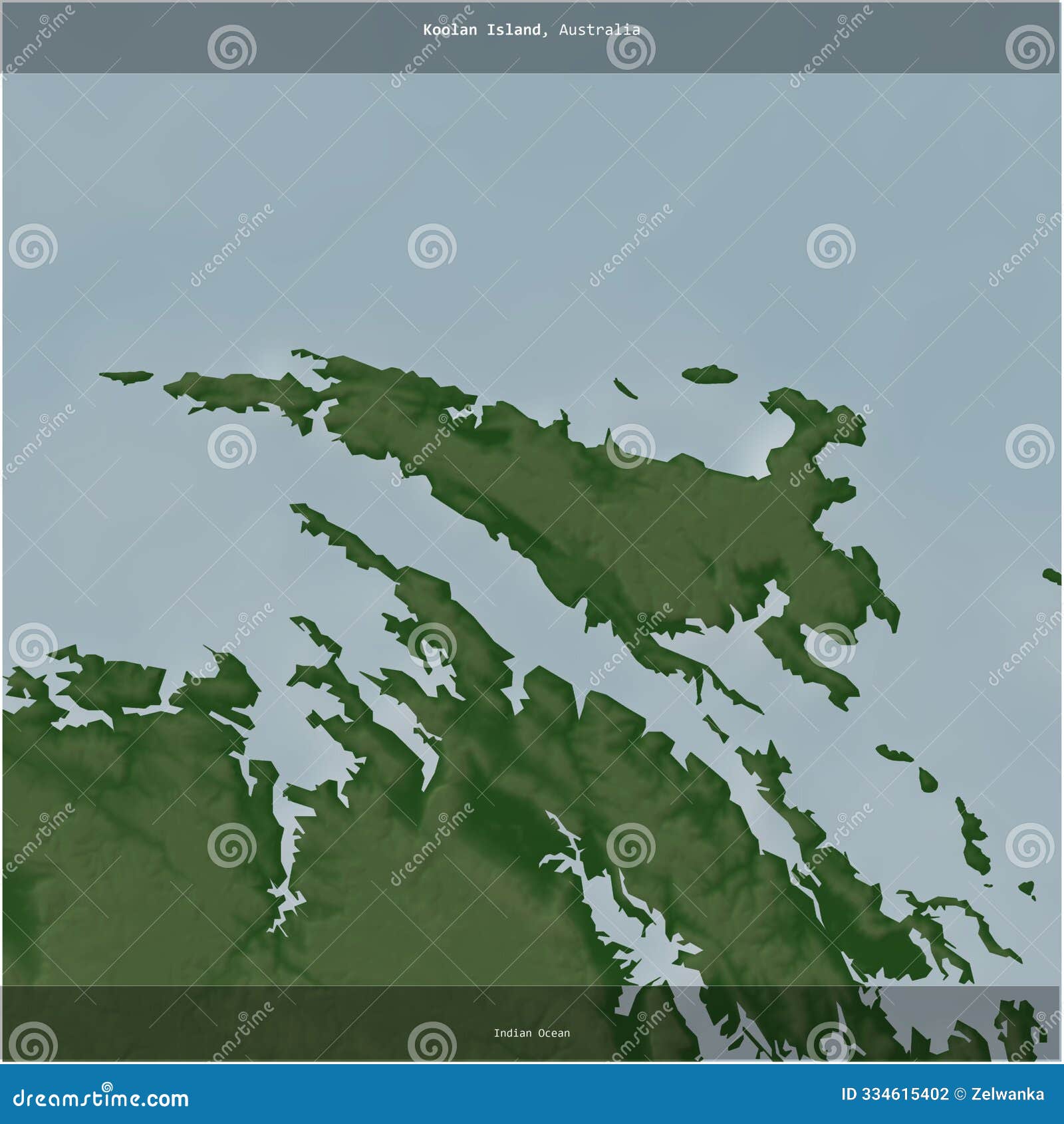 koolan island, australia, cropped to square. physical