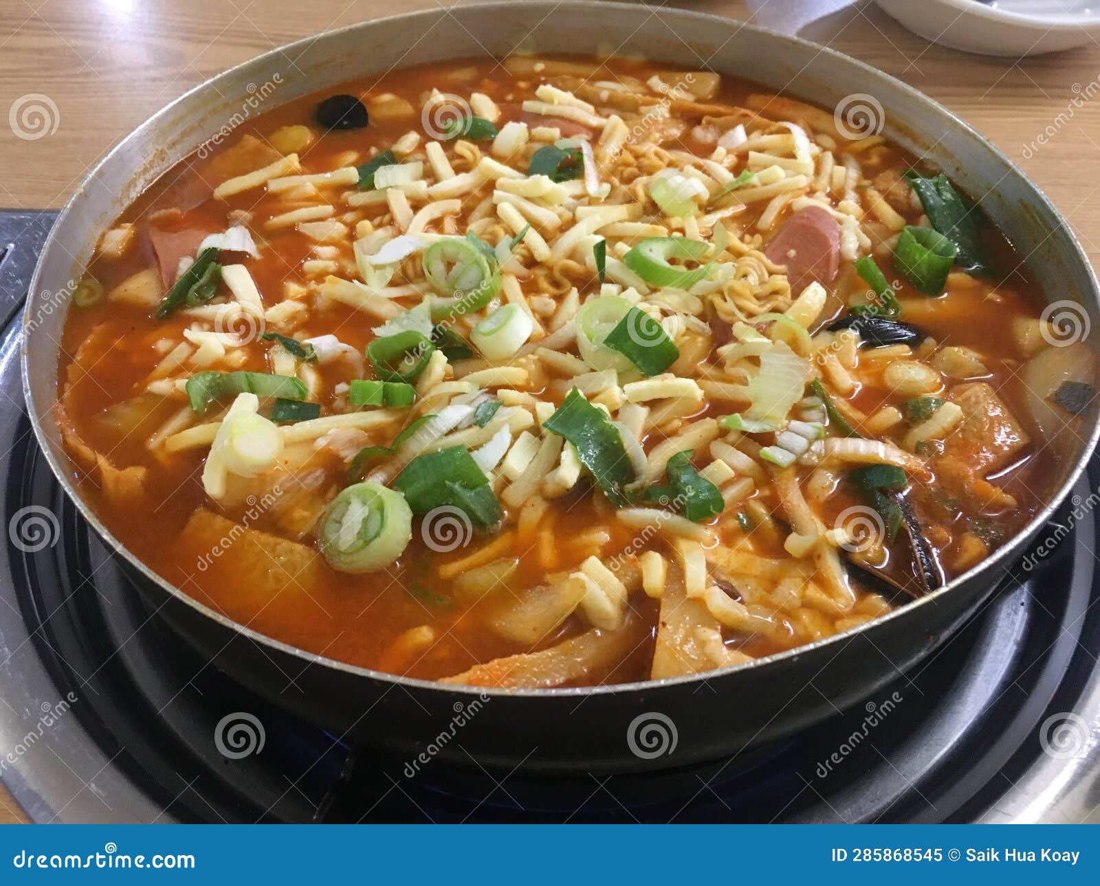 Korea Traditional Dish Buddae Soup Stock Image Image of soup