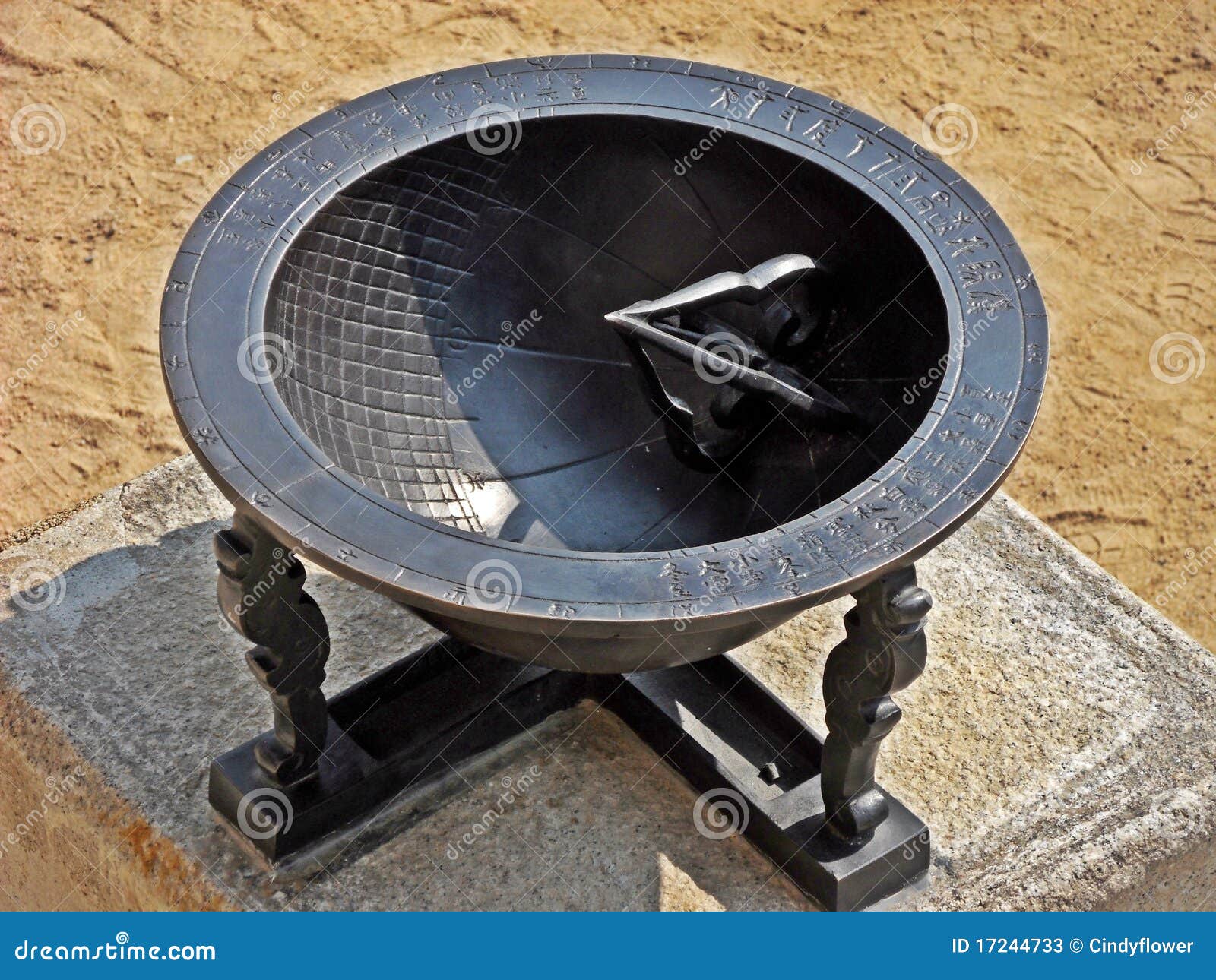 Korea traditional sundial stock image. Image of time 17244733