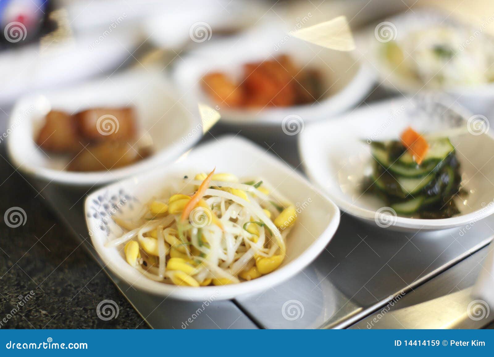 Korean appetizers stock image. Image of cuisine, restaurant 14414159