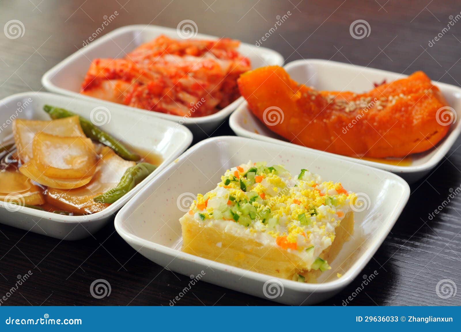 Korean appetizers stock image. Image of cookingingredient 29636033