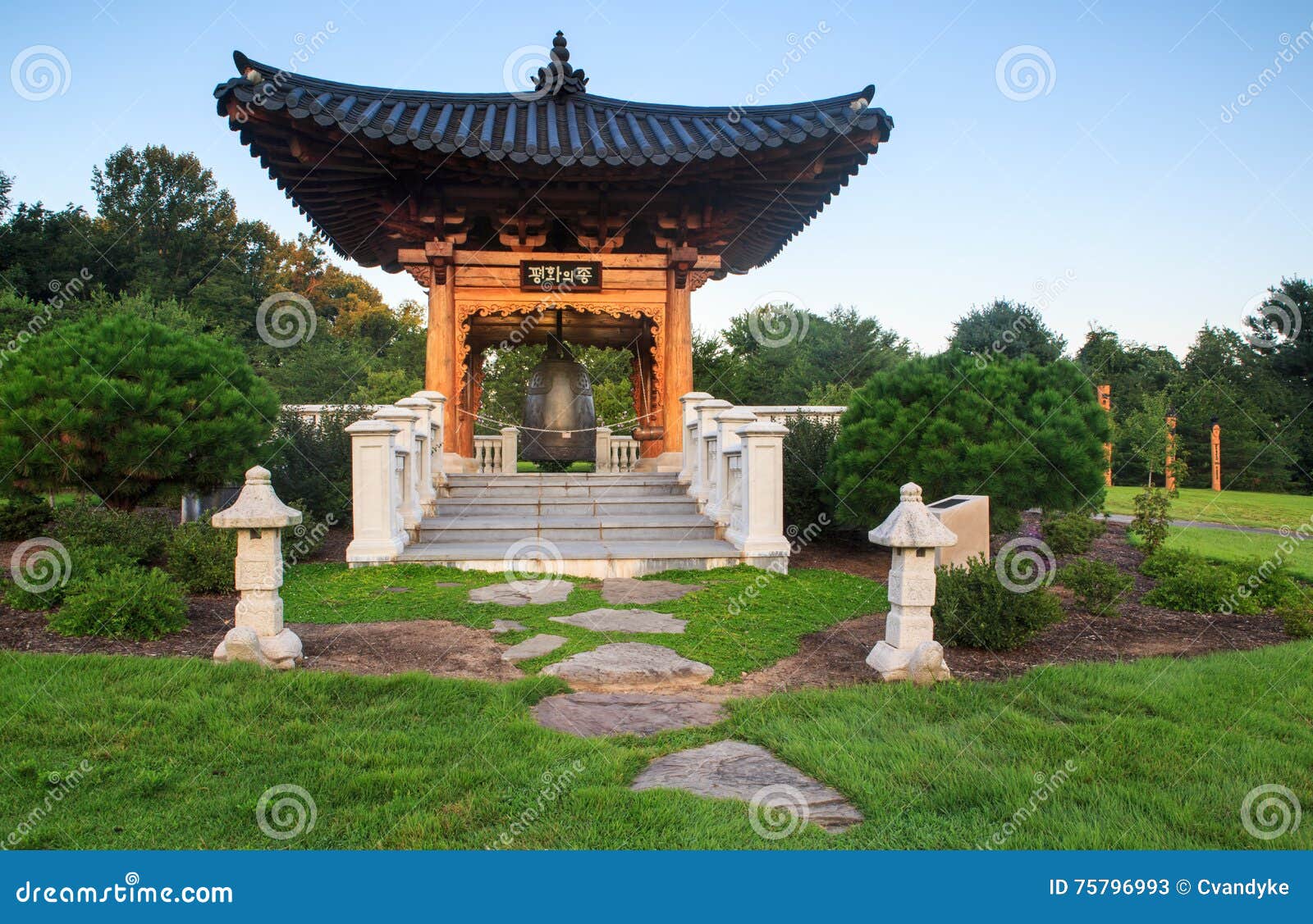 Korean Bell Meadowlark Regional Park Virginia Stock Image Image