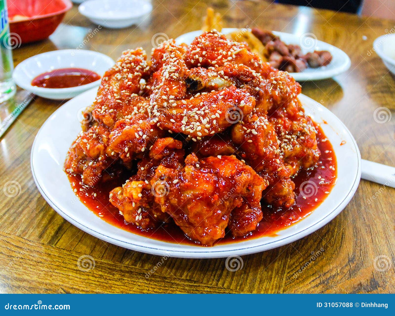 Korean Fried Chicken. Famous For Chimaek, A Pairing Of Fried Chicken ...