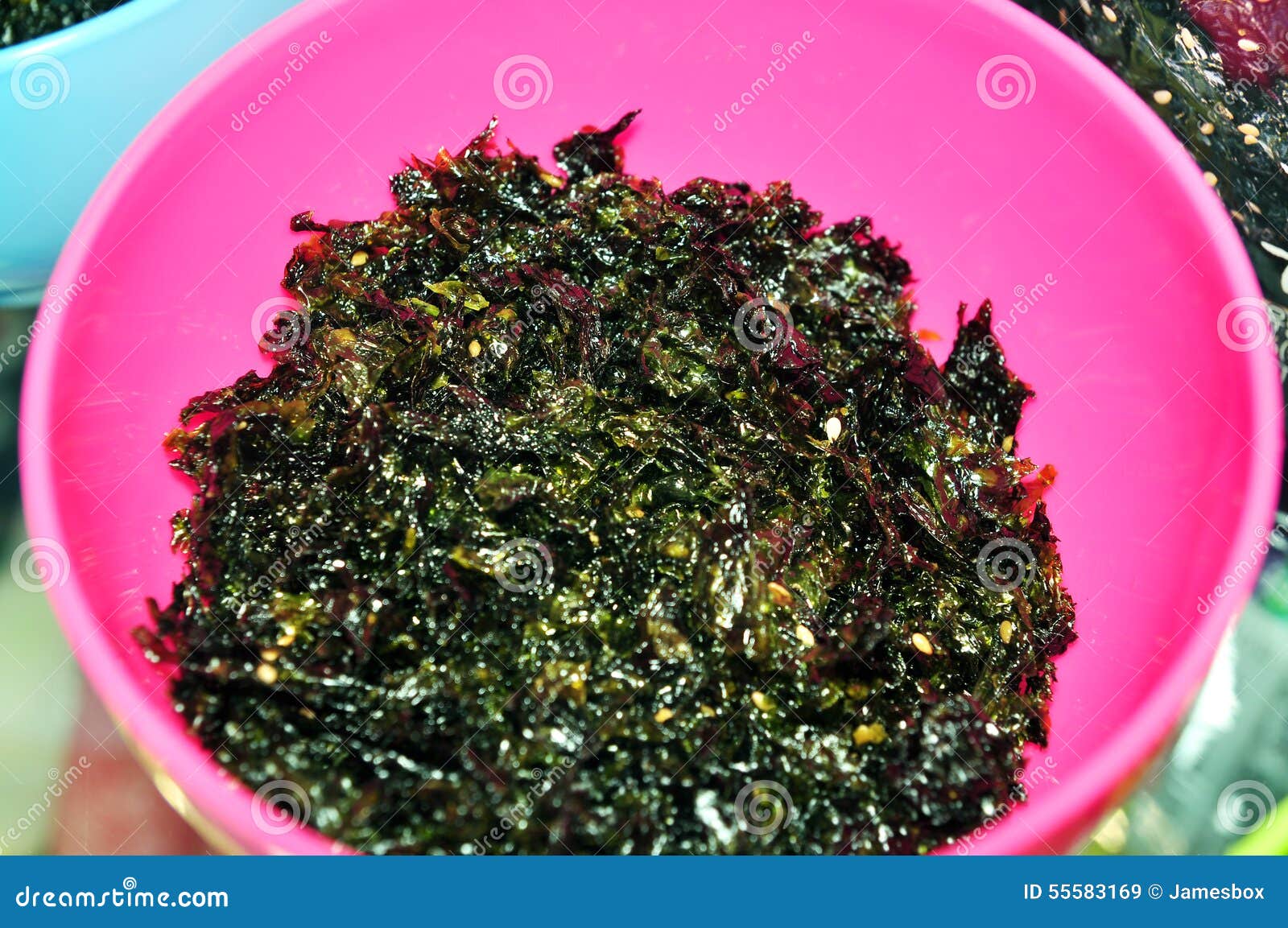 Korean dried seaweed stock image. Image of aquaculture 55583169
