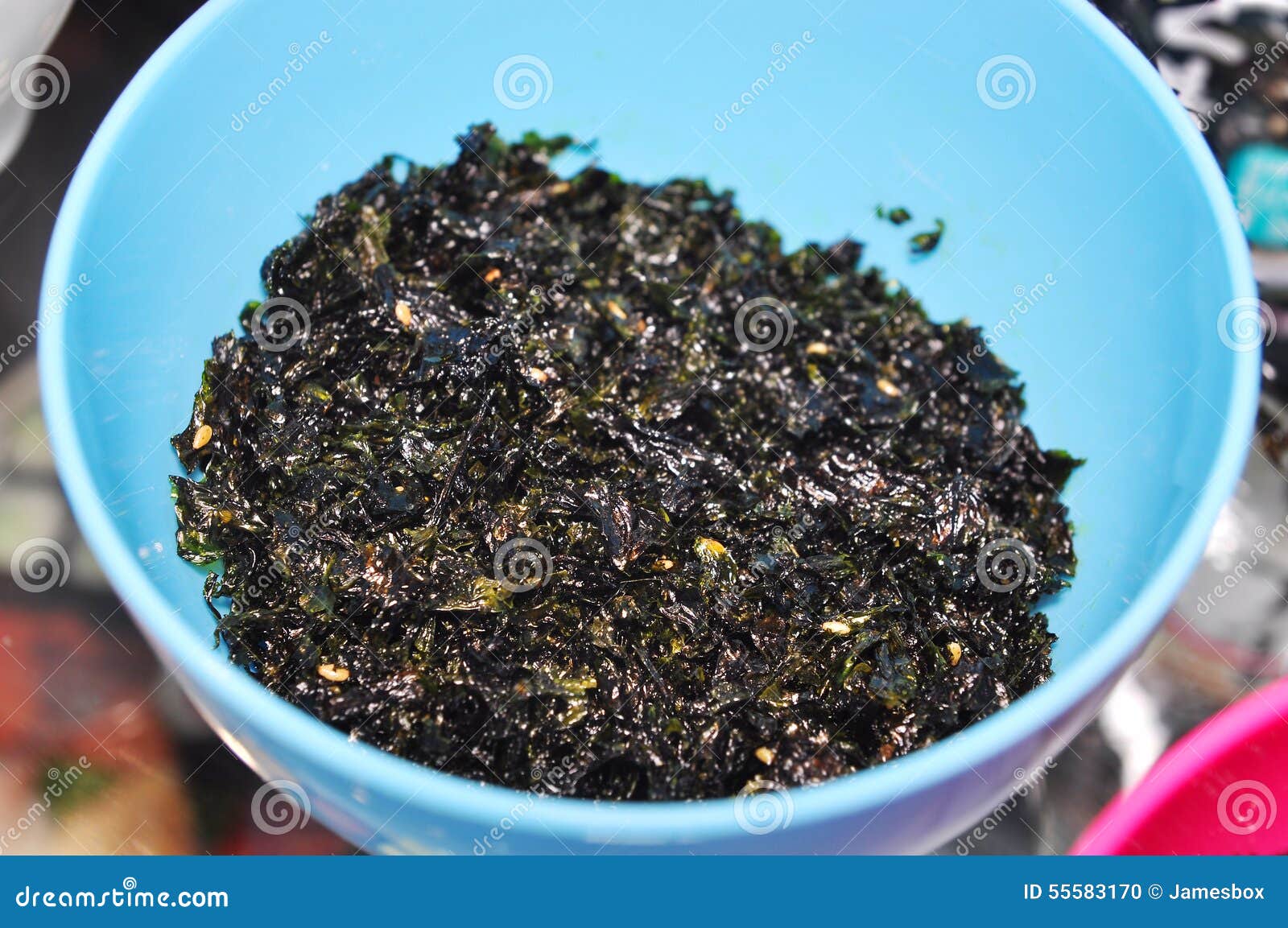 Korean dried seaweed stock photo. Image of meal, dark 55583170