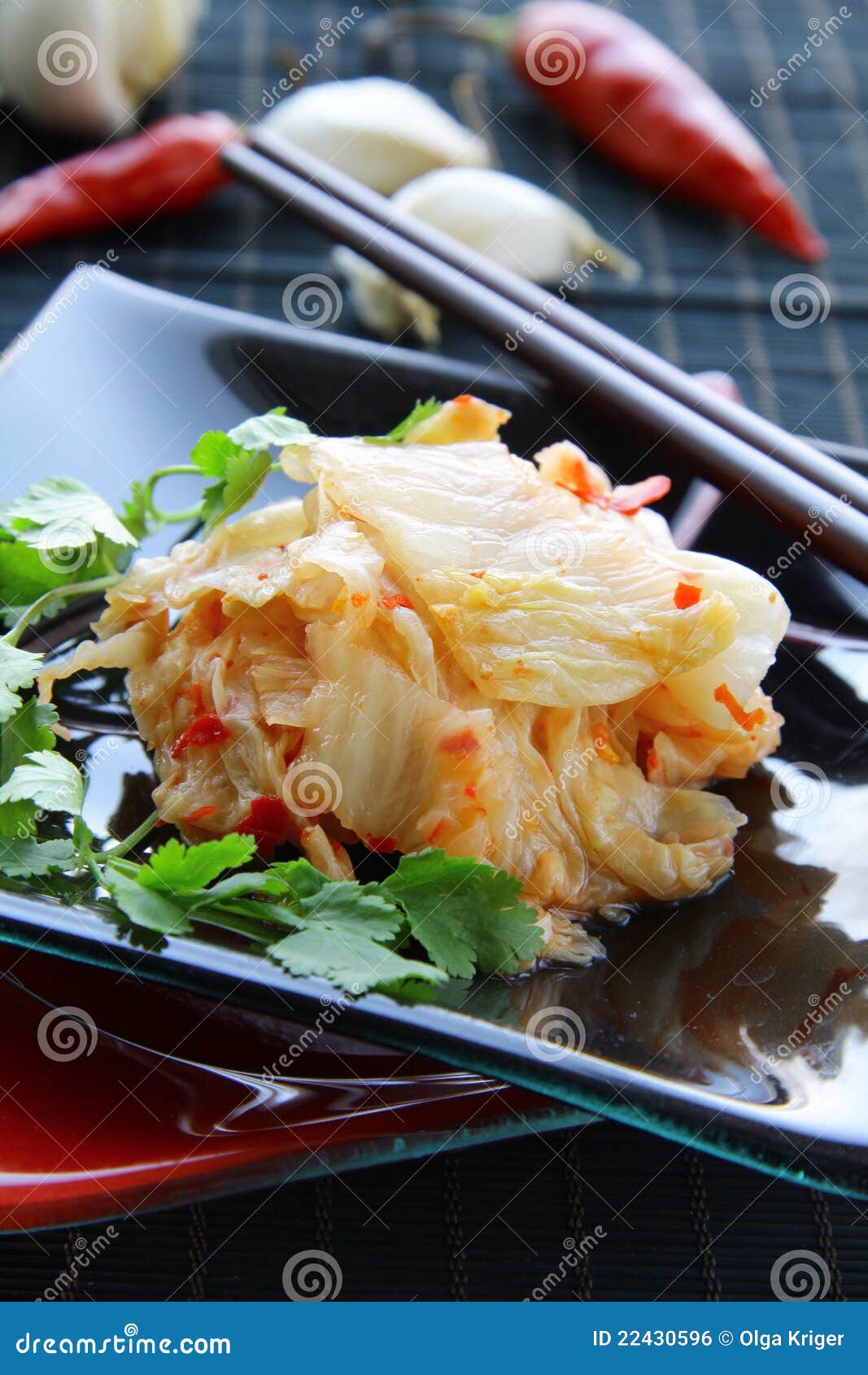 Korean food Kimchi stock photo. Image of condiment, piece - 22430596