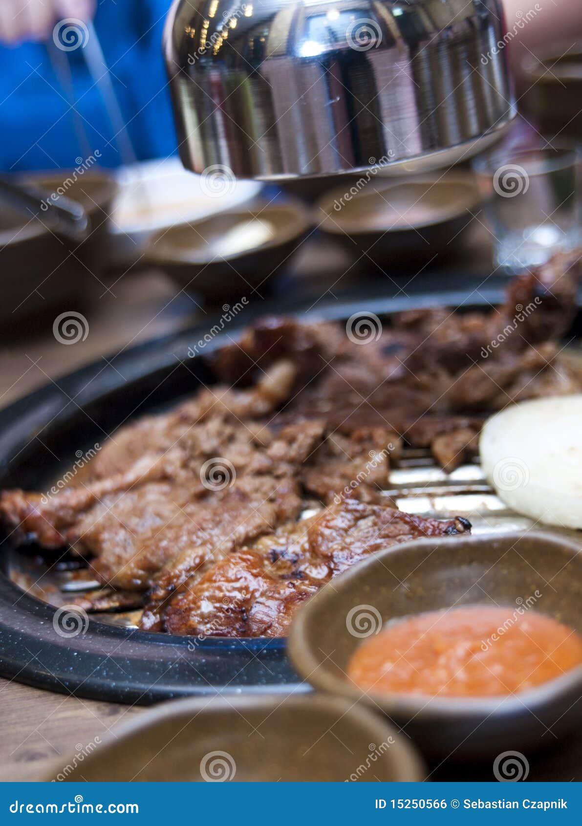 Korean food in restaurant stock photo. Image of bowls - 15250566