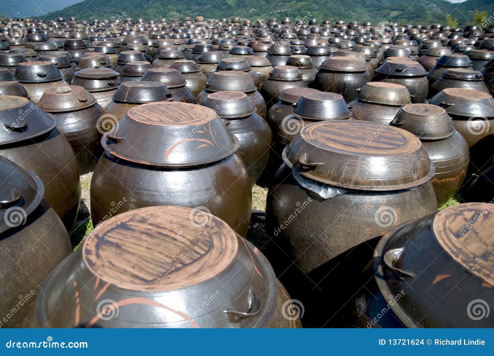 Korean Kimchi Pots stock photo. Image of cotta, vessel 13721624
