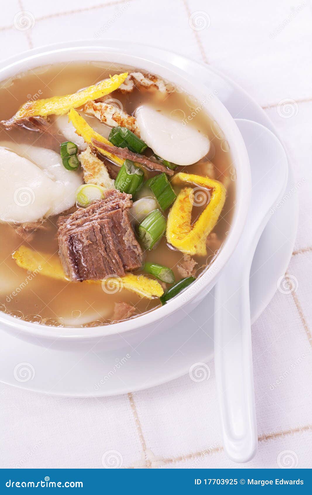 Korean New Year s soup stock image. Image of yolk, brisket 17703925