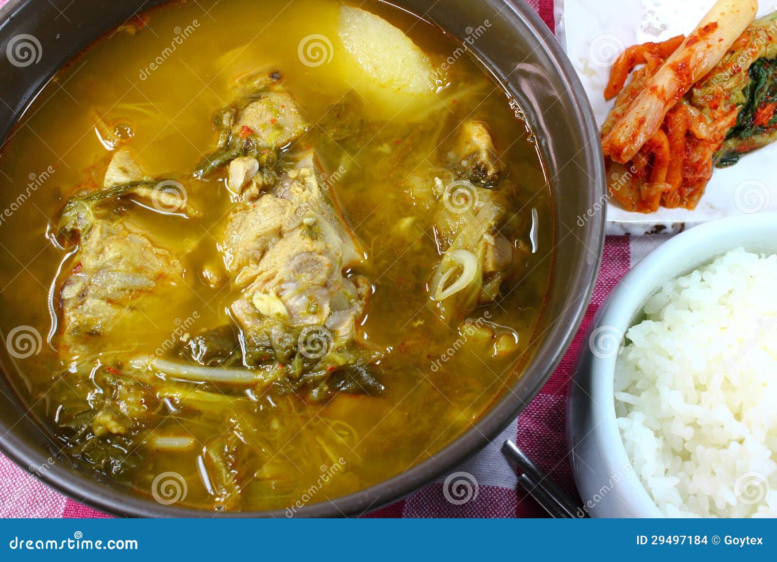 Korean Pork Bone and Potato Soup Stock Photo Image of gamjatang, asia