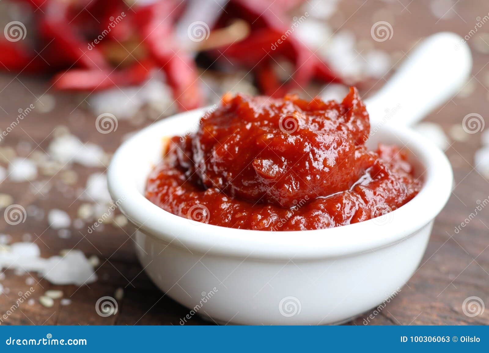 Korean red chili sauce stock image. Image of gochujang 100306063
