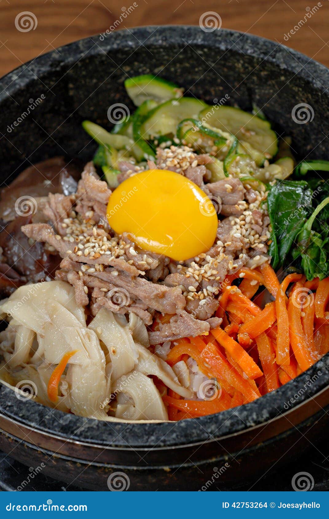 Korean Rice Bowl stock photo. Image of background, healthy - 42753264