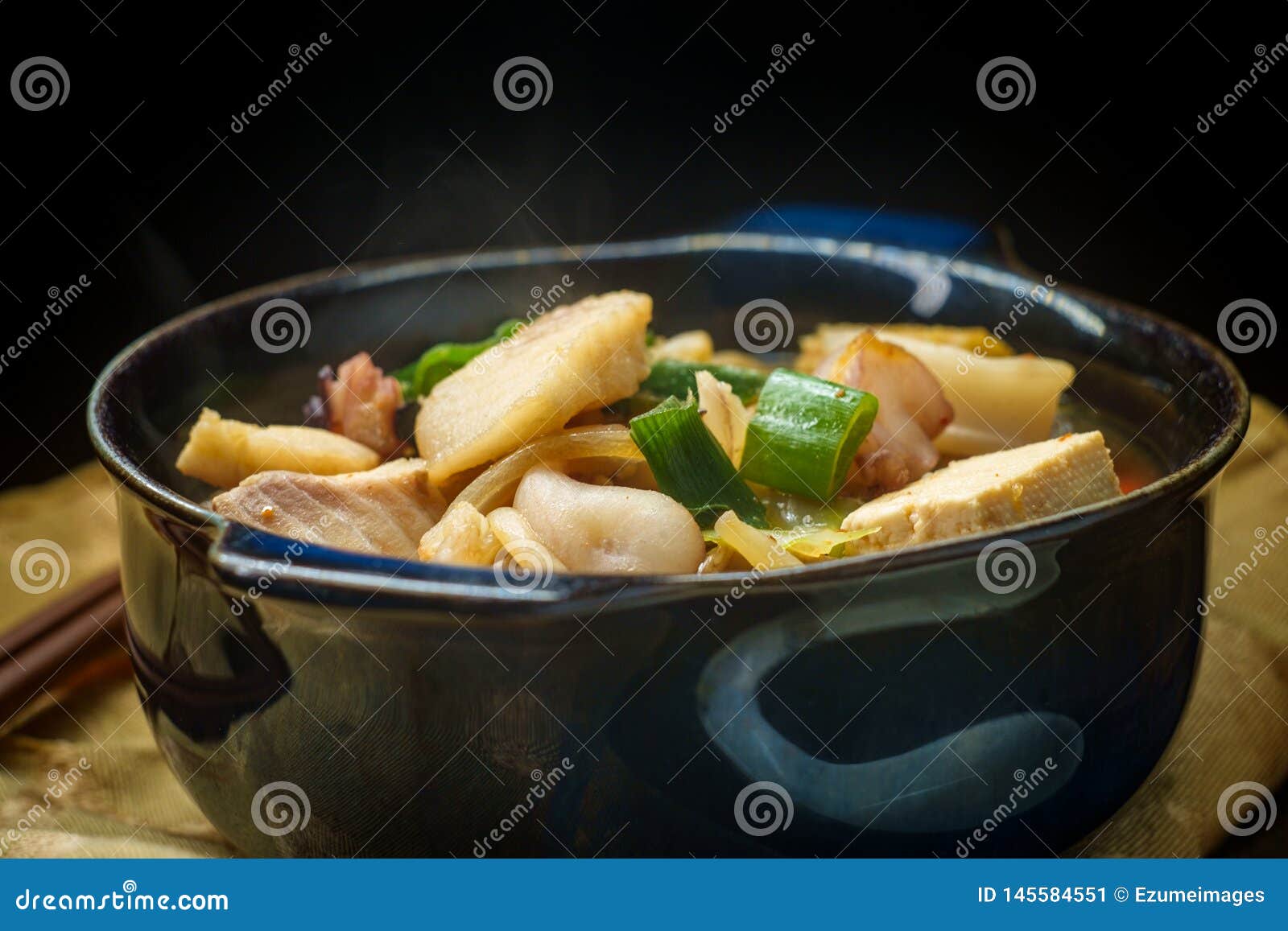 Korean Seafood Stew stock image. Image of jeongol, nakji - 145584551