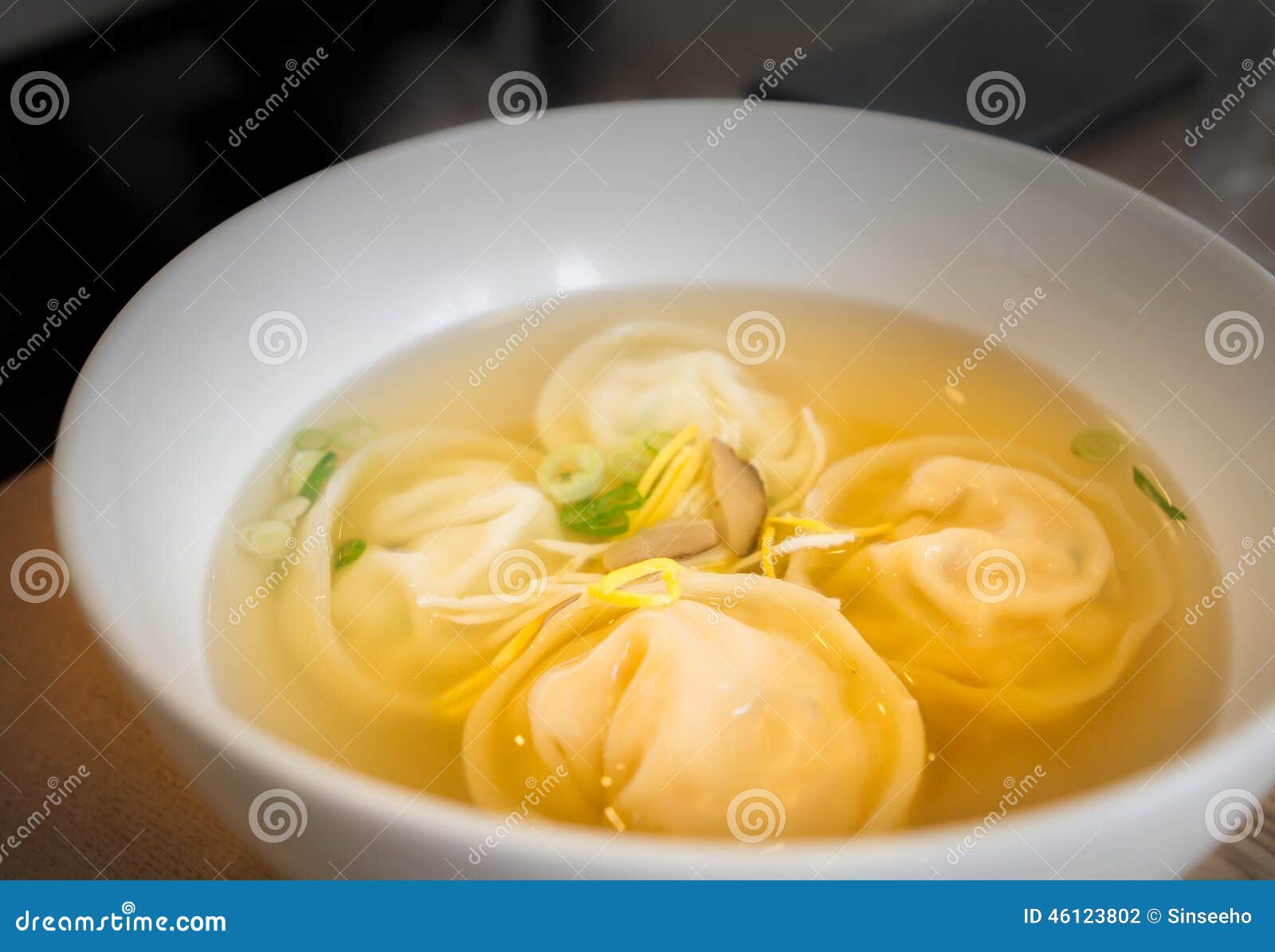 Korean soup dumplings stock photo. Image of soup, japanese 46123802