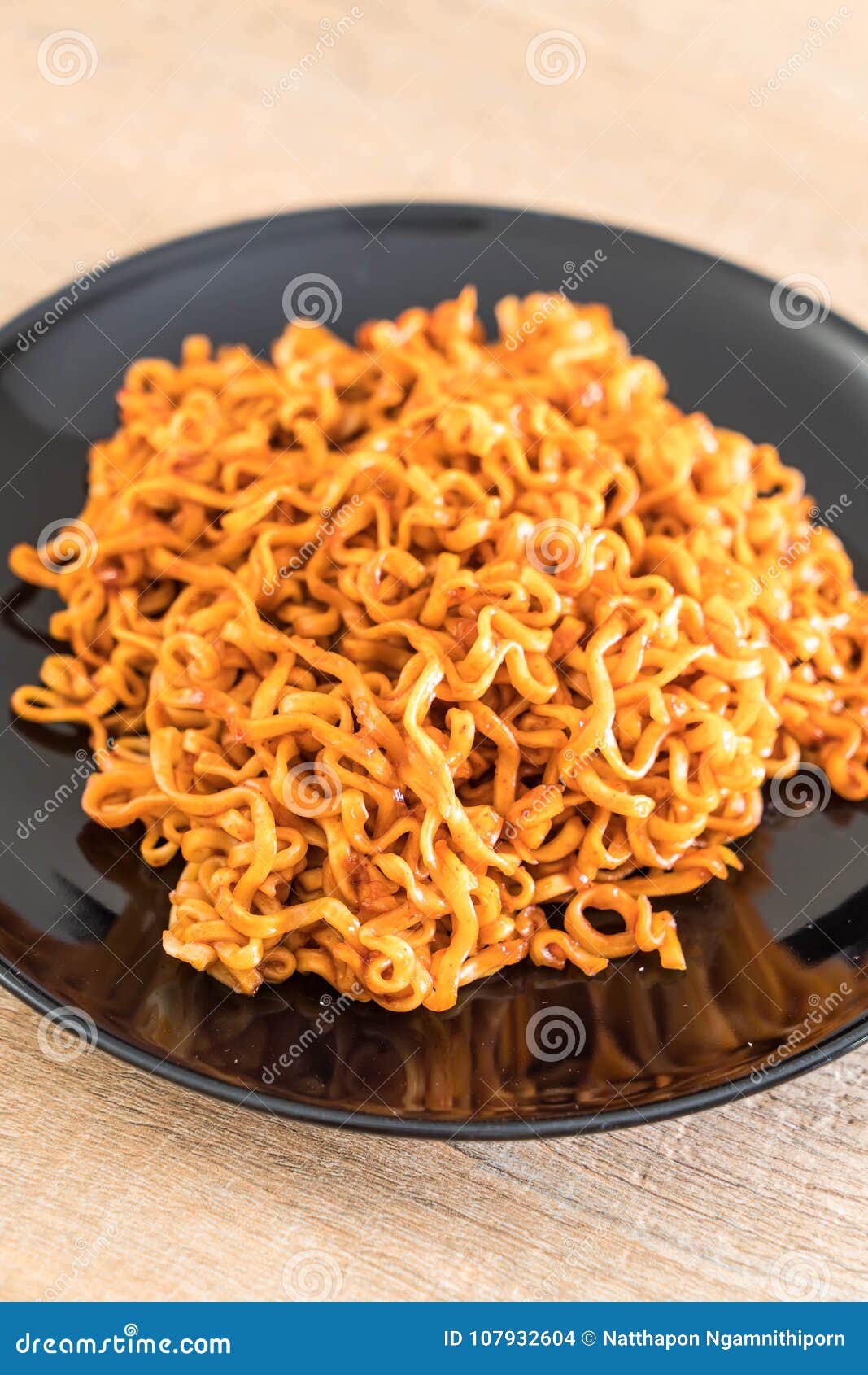 Korean Spicy Instant Noodles Stock Photo - Image of spicy, korean