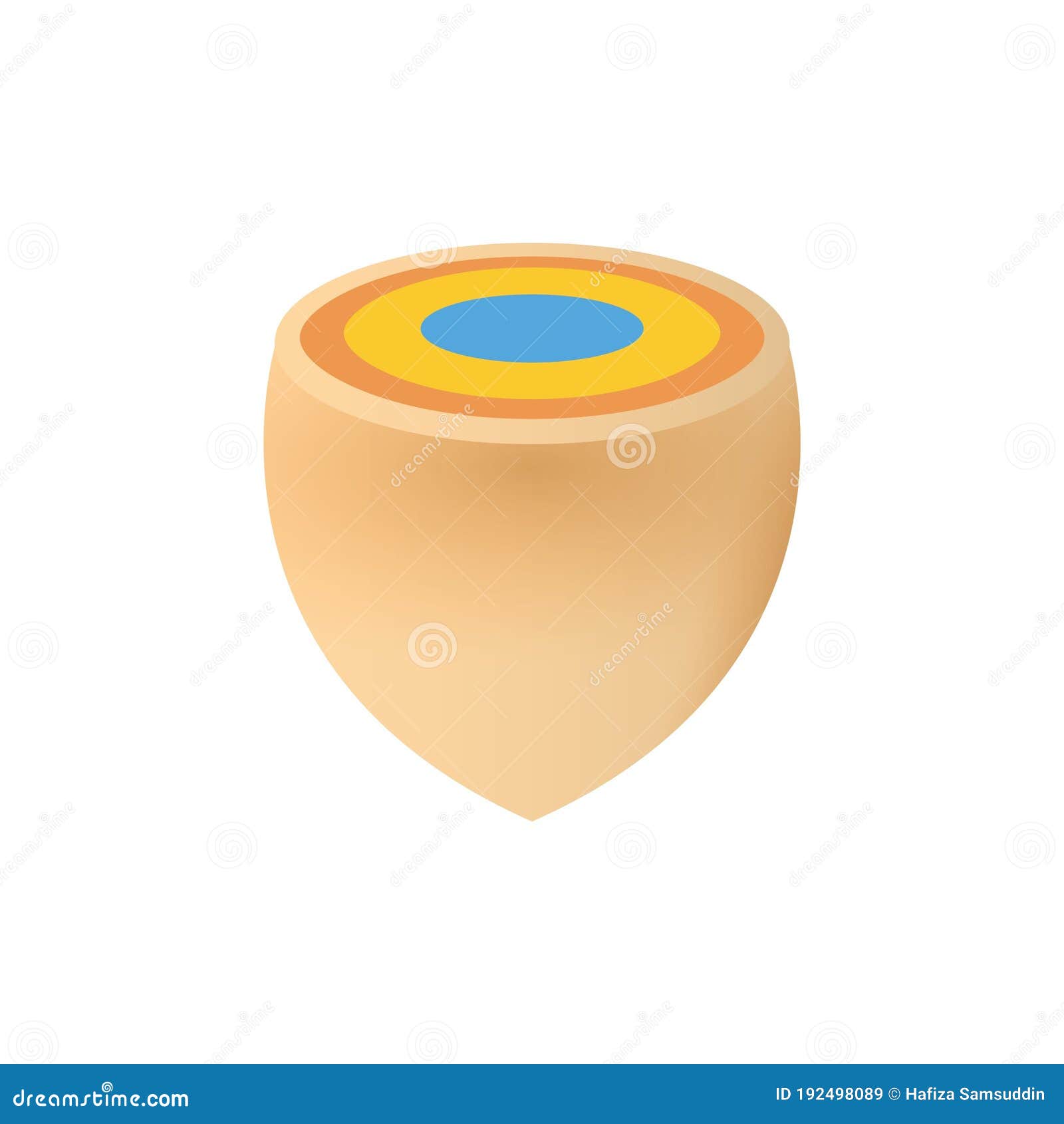 Korean Spinning Top on White Background. Vector Illustration Decorative