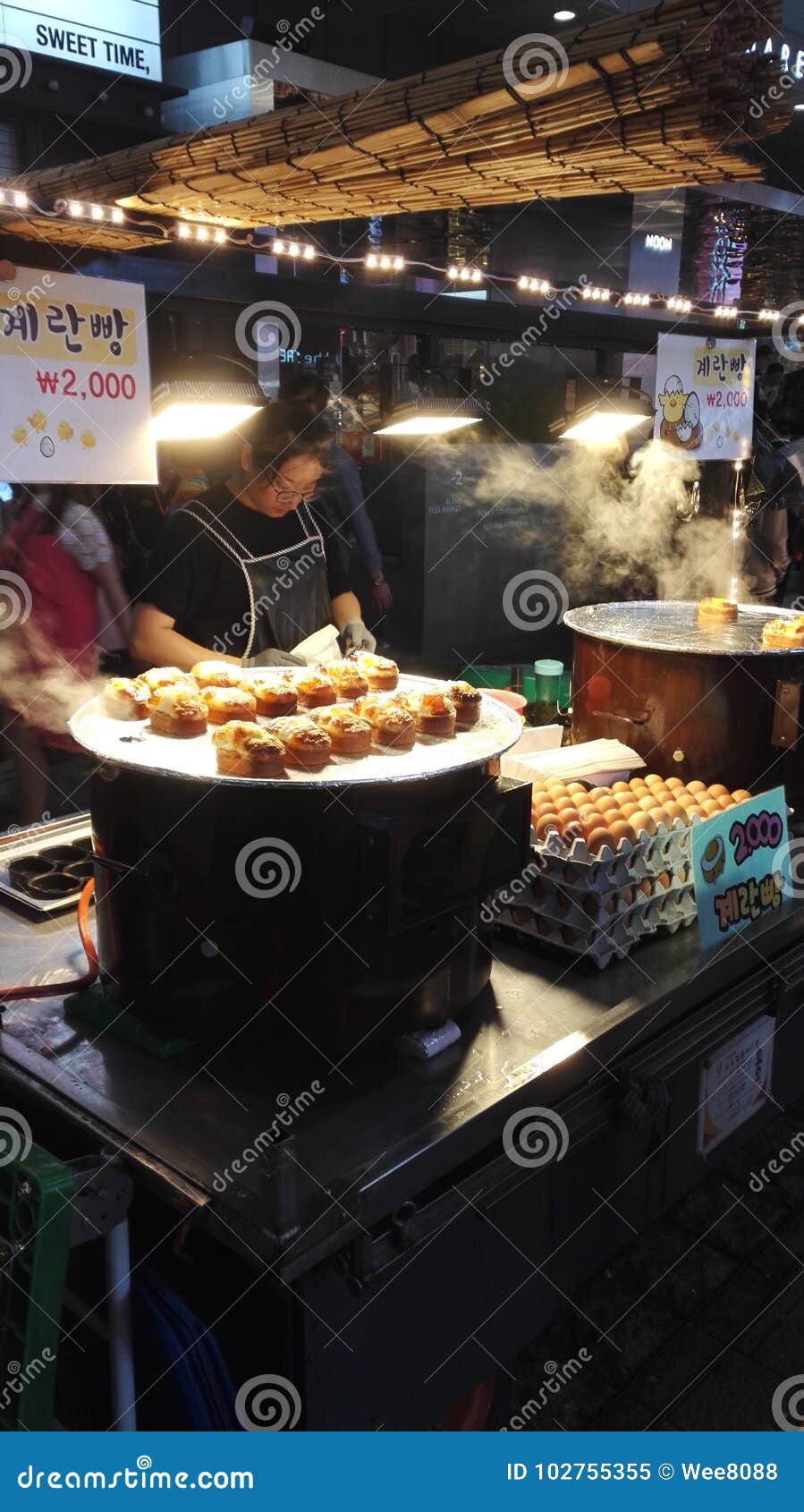 Korean Street Food Stall Editorial Image Image Of Asian 102755355