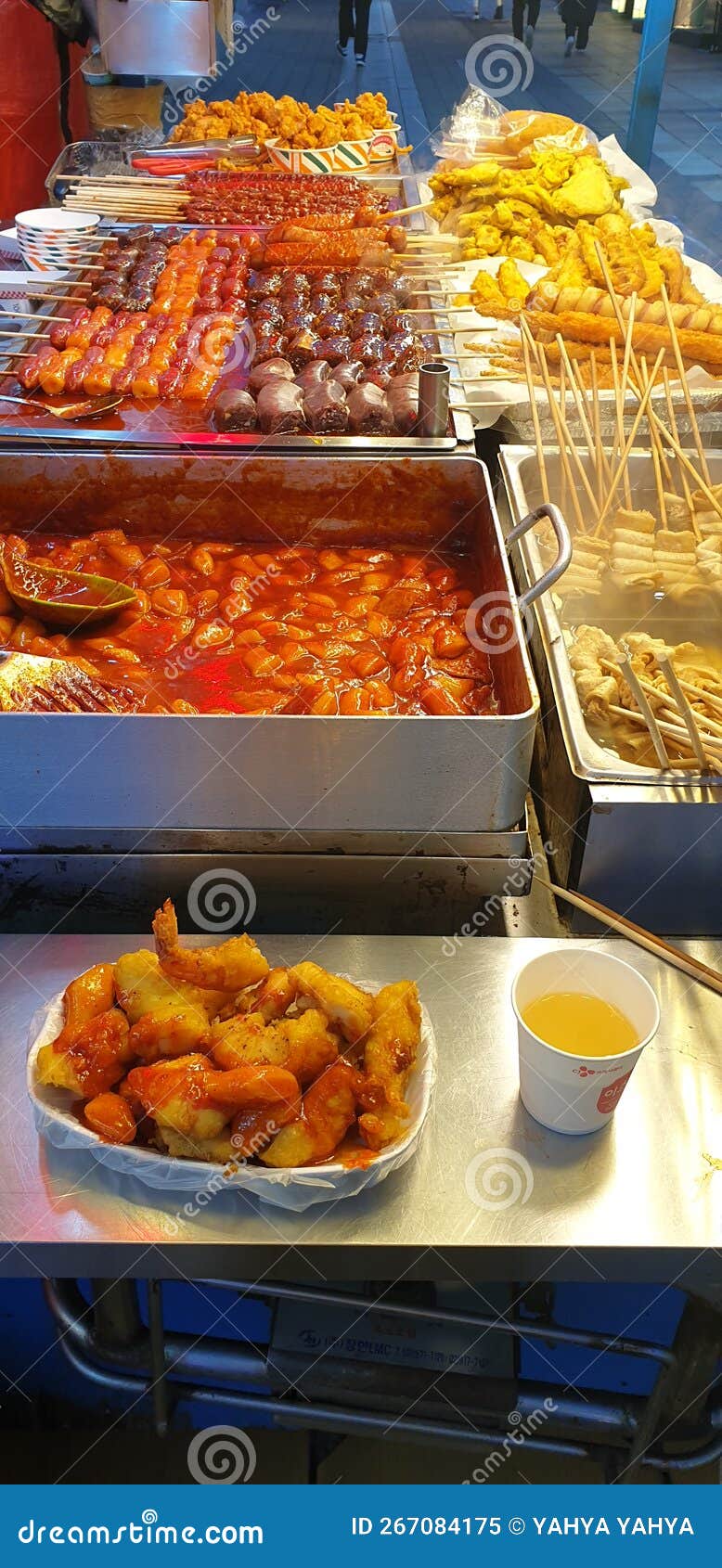 Korean street foods stock image. Image of meal, baking - 267084175